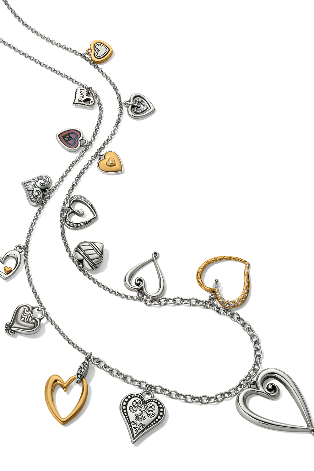 One Heart Large Long Necklace
