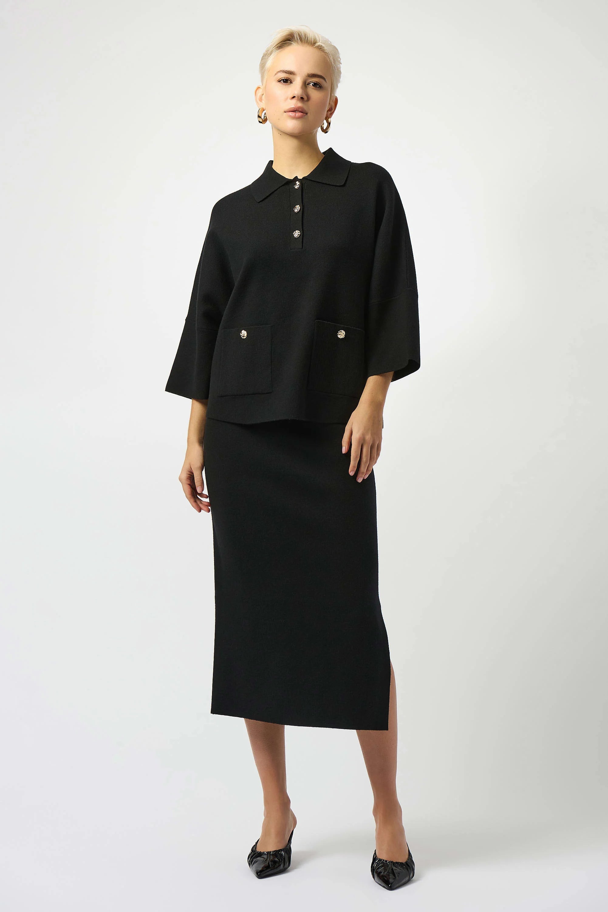 Sweater Knit Midi Skirt