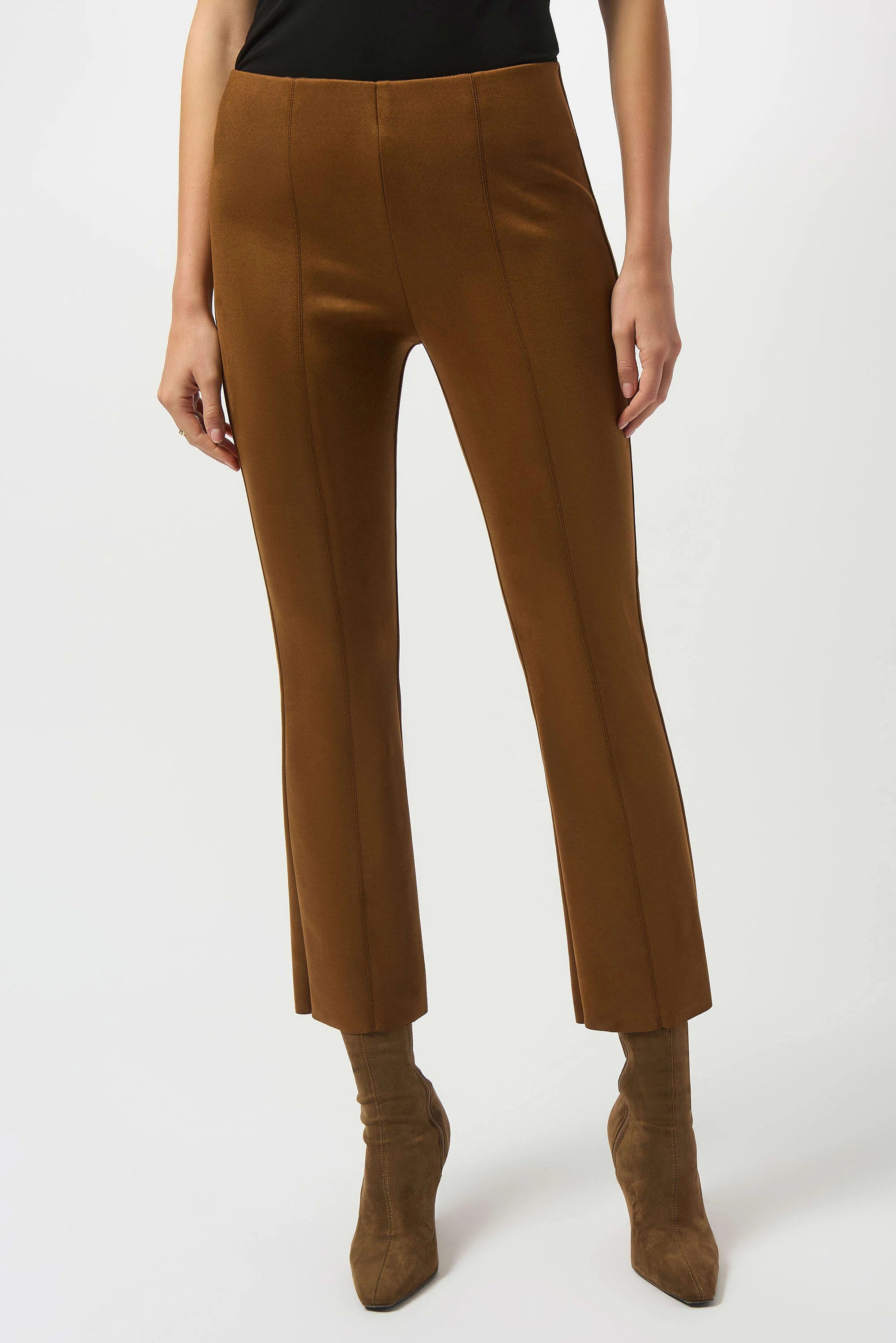 Scuba Suede Flared Pants