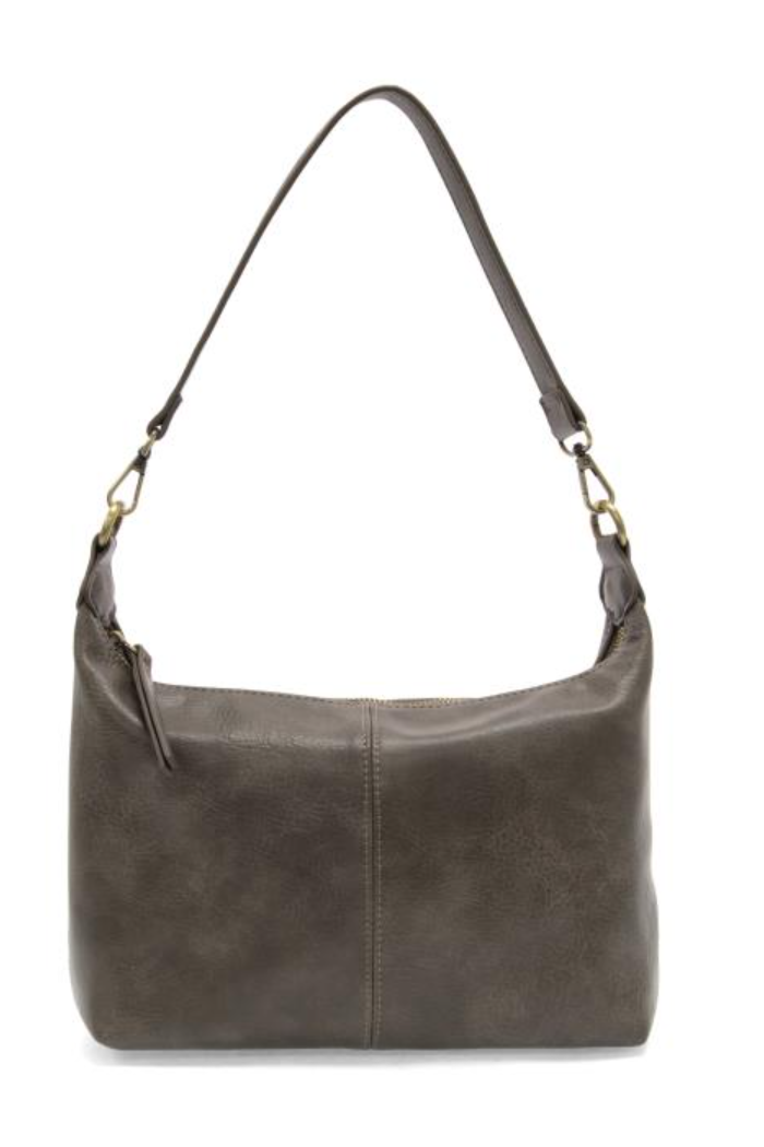 Taupe Danna Top Zip Crossbody