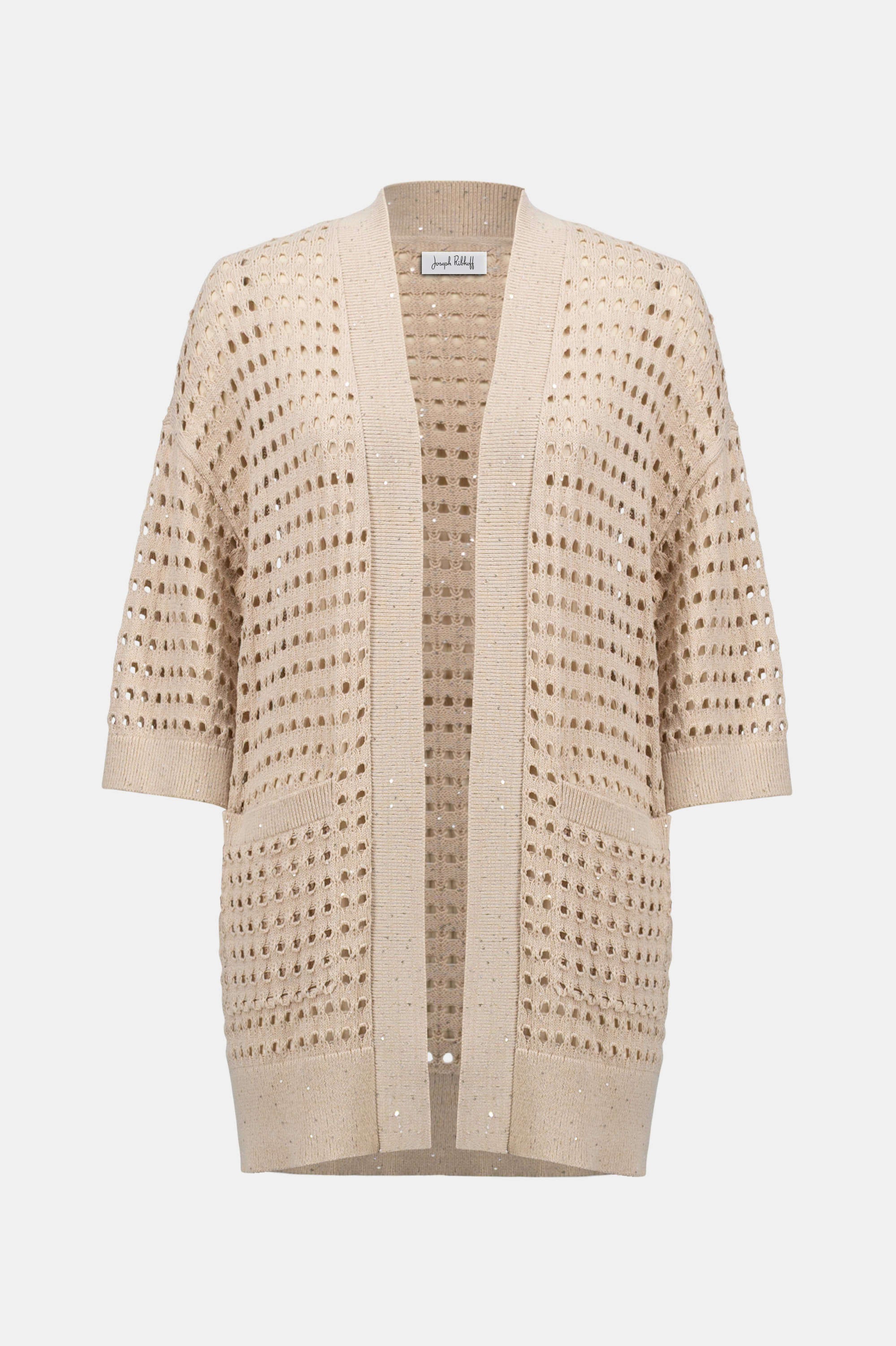 Open Stitch Boxy Cardigan