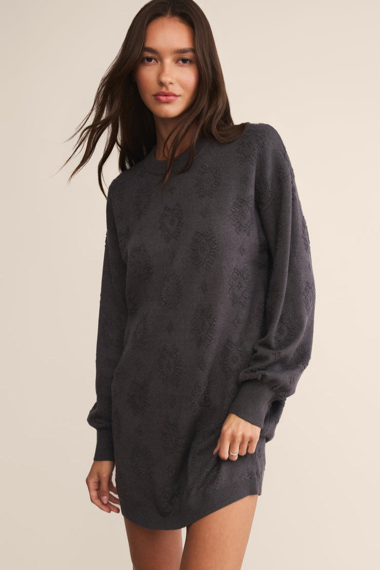 Amina Jacquard Sweater Dress