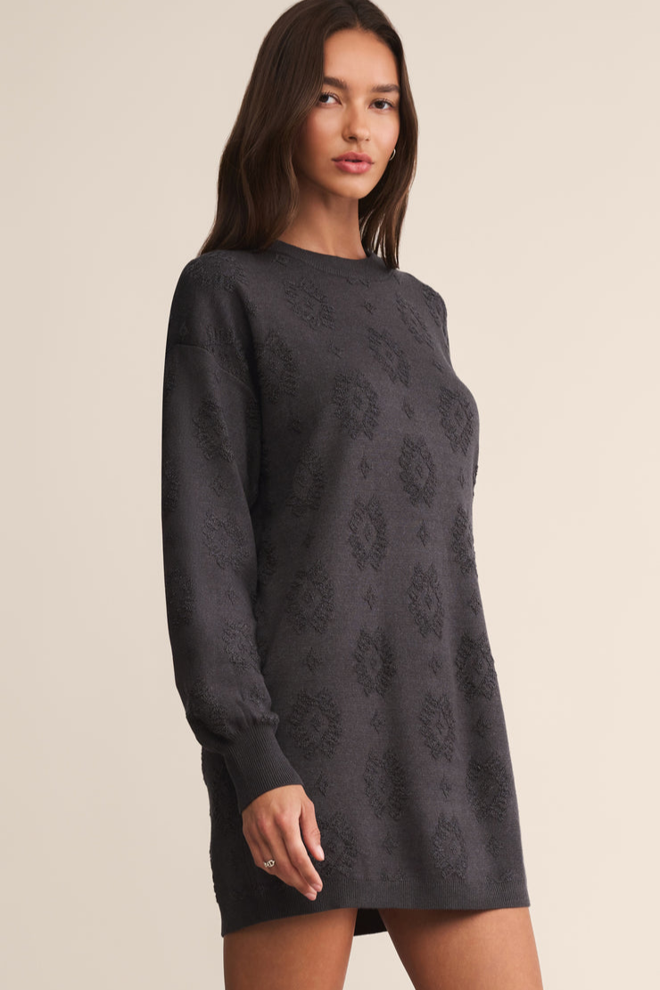 Amina Jacquard Sweater Dress
