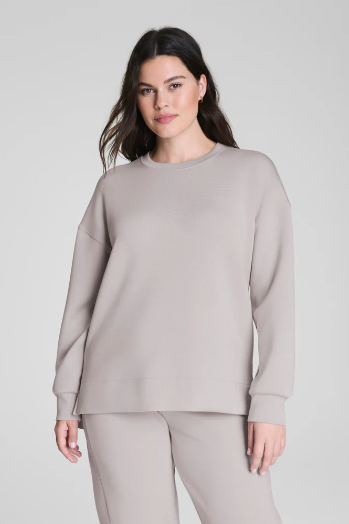 Sweatshirt Women crewneck long sleeve drop shoulder