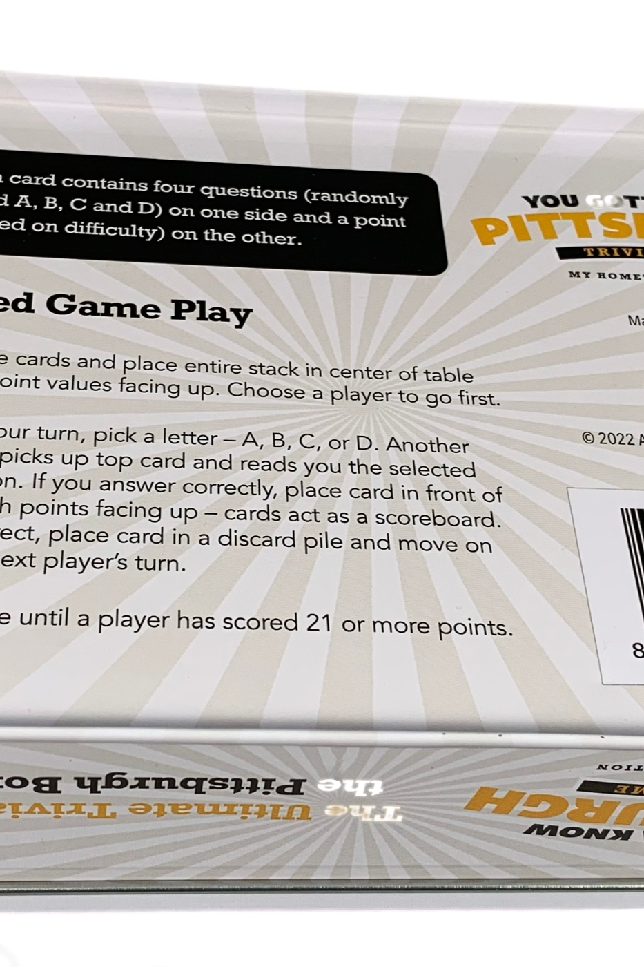 Pittsburgh Trivia Game