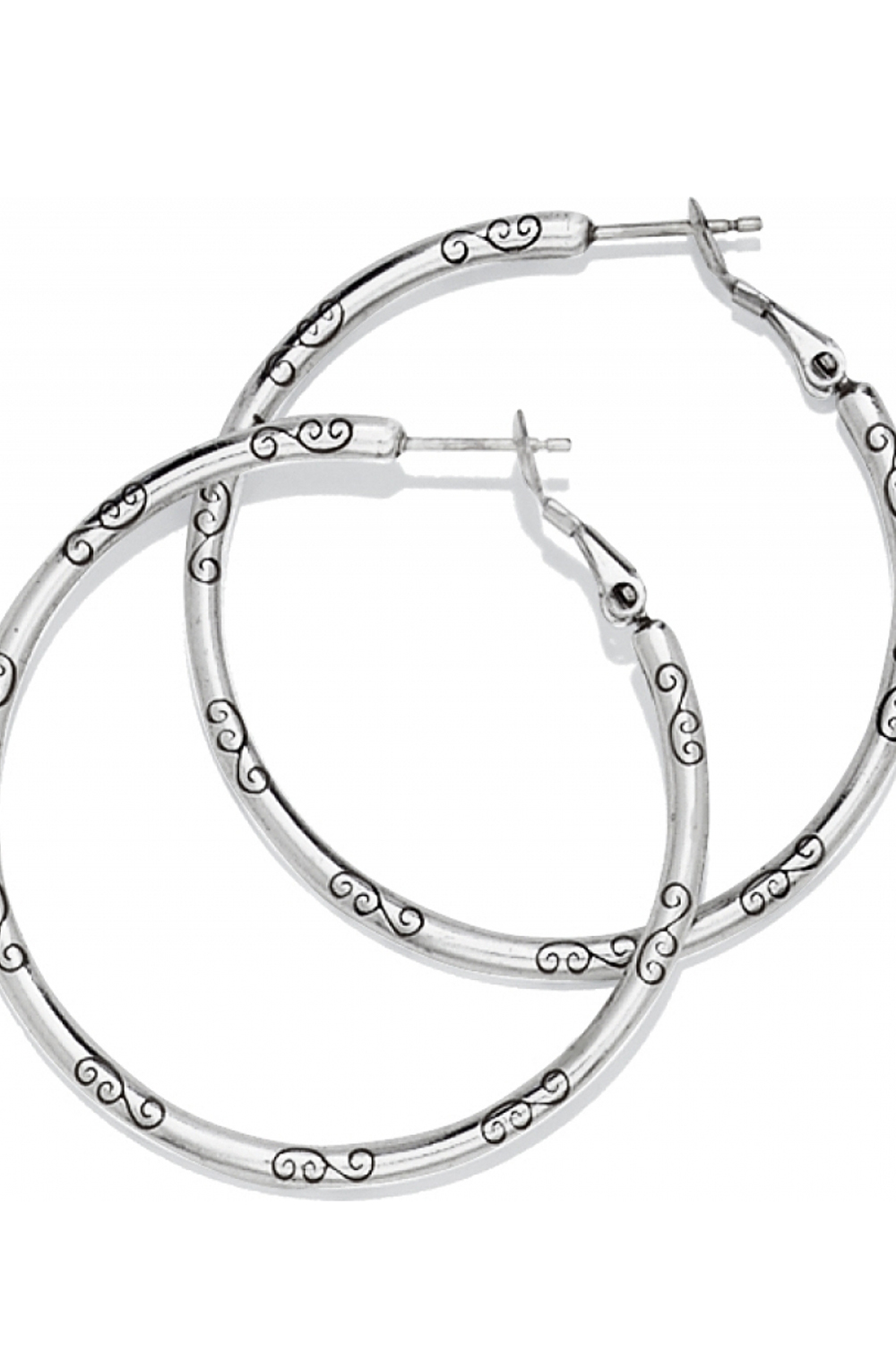 Large Charm Hoop Earrings