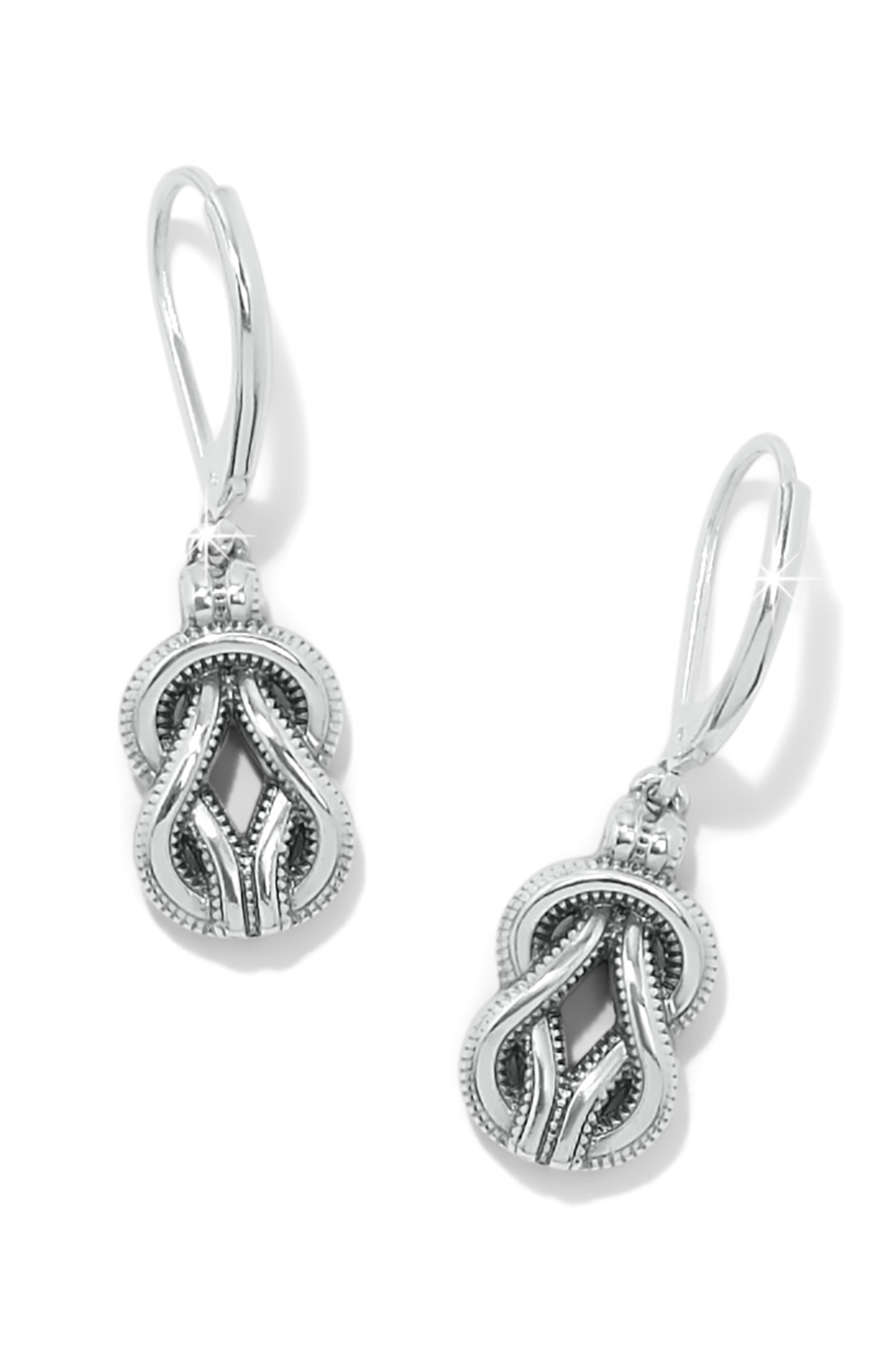 Interlok Harmony Black Leverback Earrings