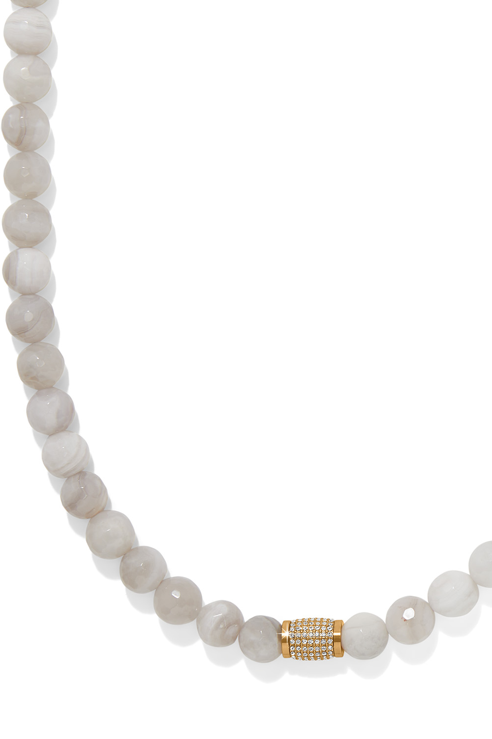 Meridian Solis Cream Bead Necklace