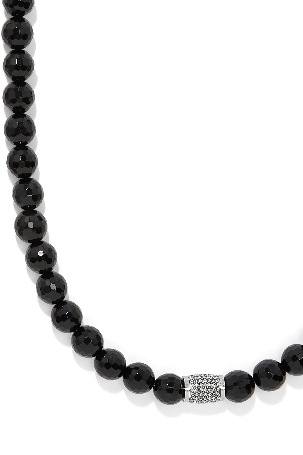 Meridian Solis Black Bead Necklace