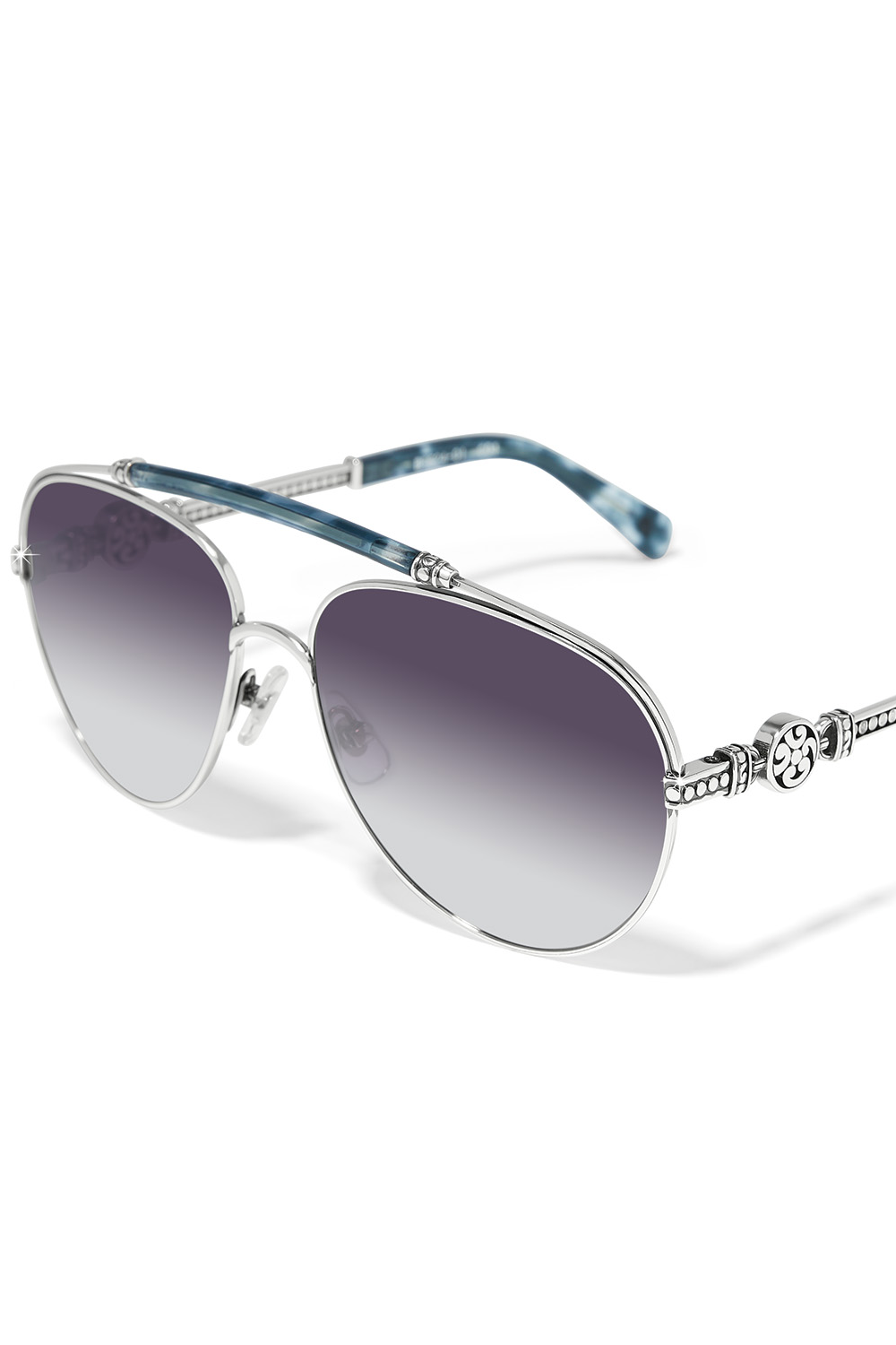 Contempo Medallion Aviator Sunglasses