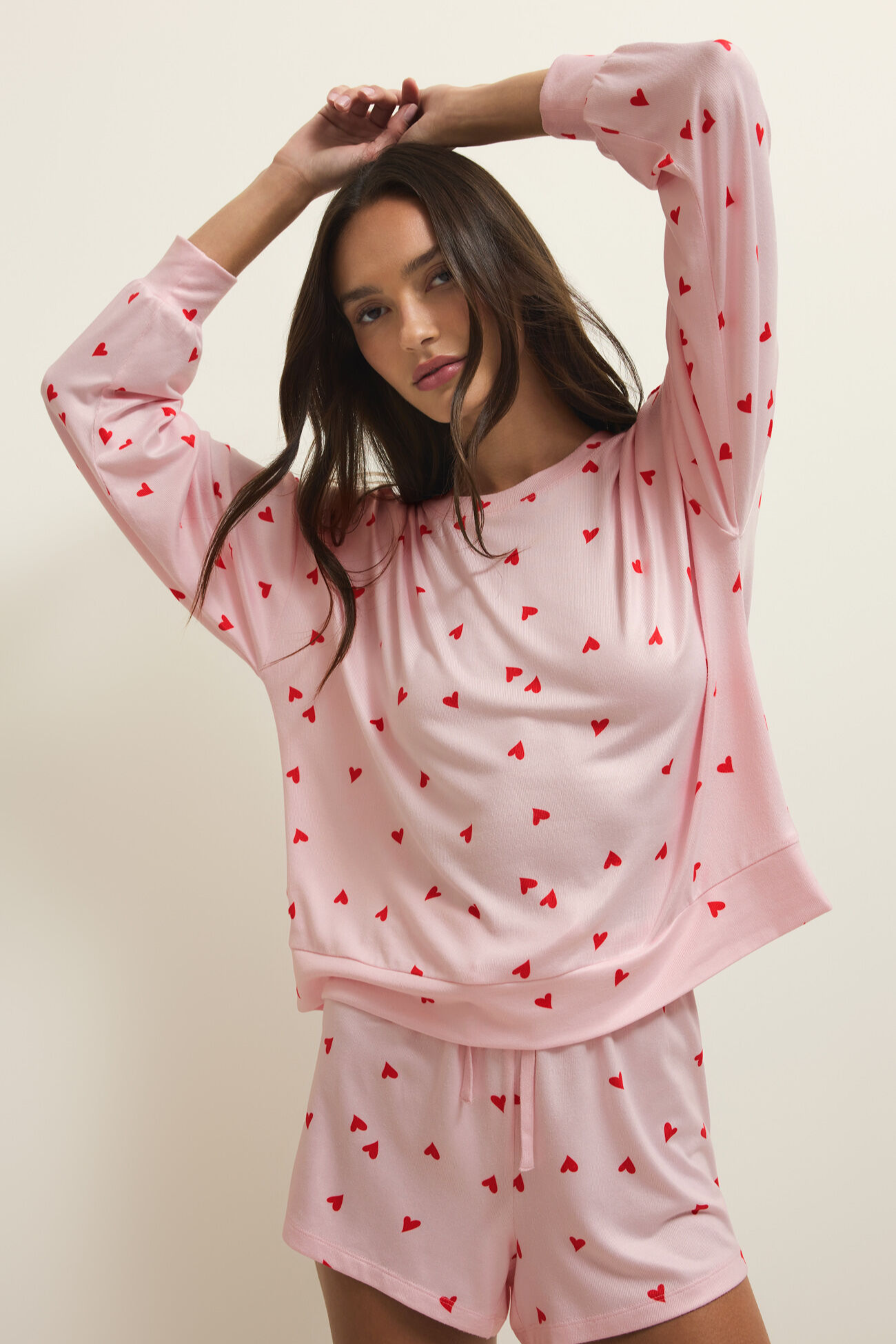 Mira Heart Long Sleeved Top