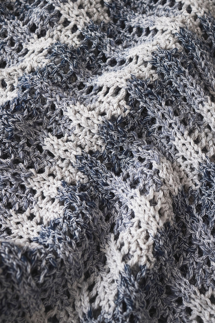 Ballast Crochet Stripe Sweater Top