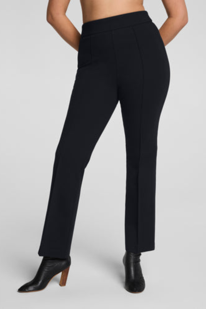 Ponte Kick Flare Pant with Pintuck