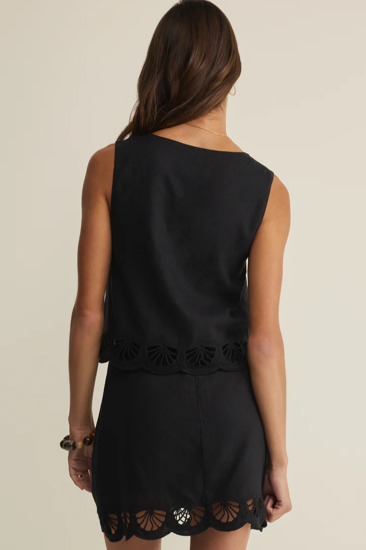 CHARLENE EMBROIDERED TOP