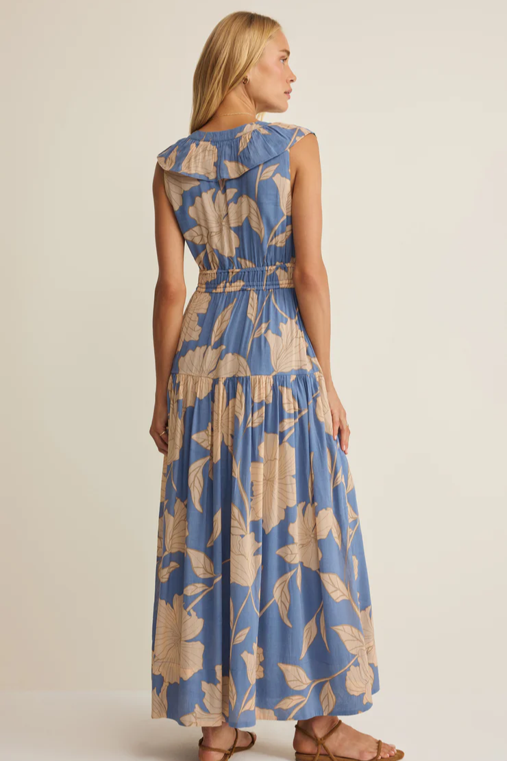 MALENE BLOOM FLORAL MAXI DRESS