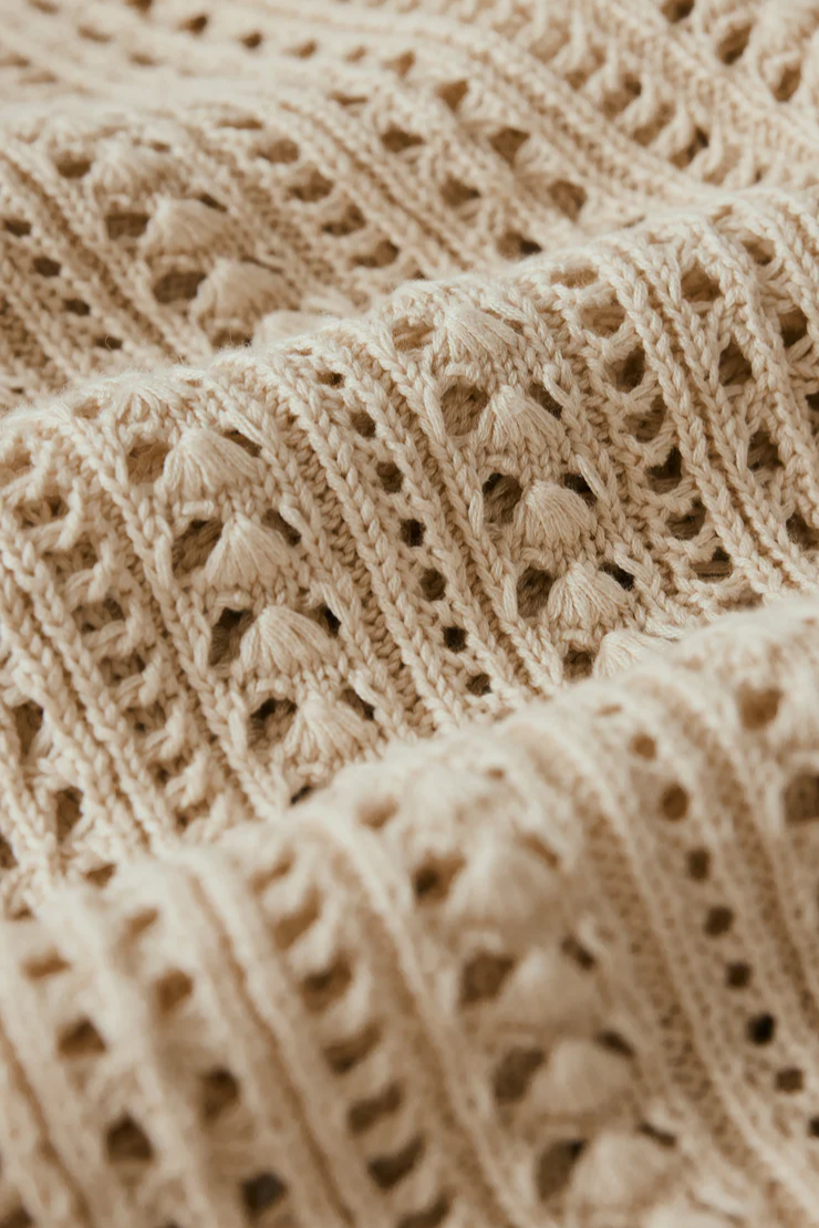 UPLAND ISLAND CROCHET SWEATER TOP