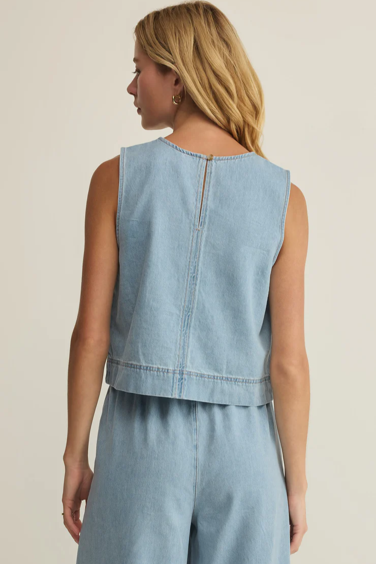 SUN SEEKER DENIM TANK