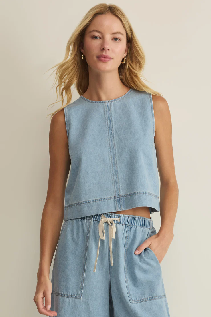 SUN SEEKER DENIM TANK