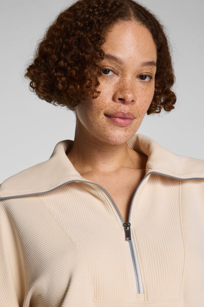French Rib Half Zip