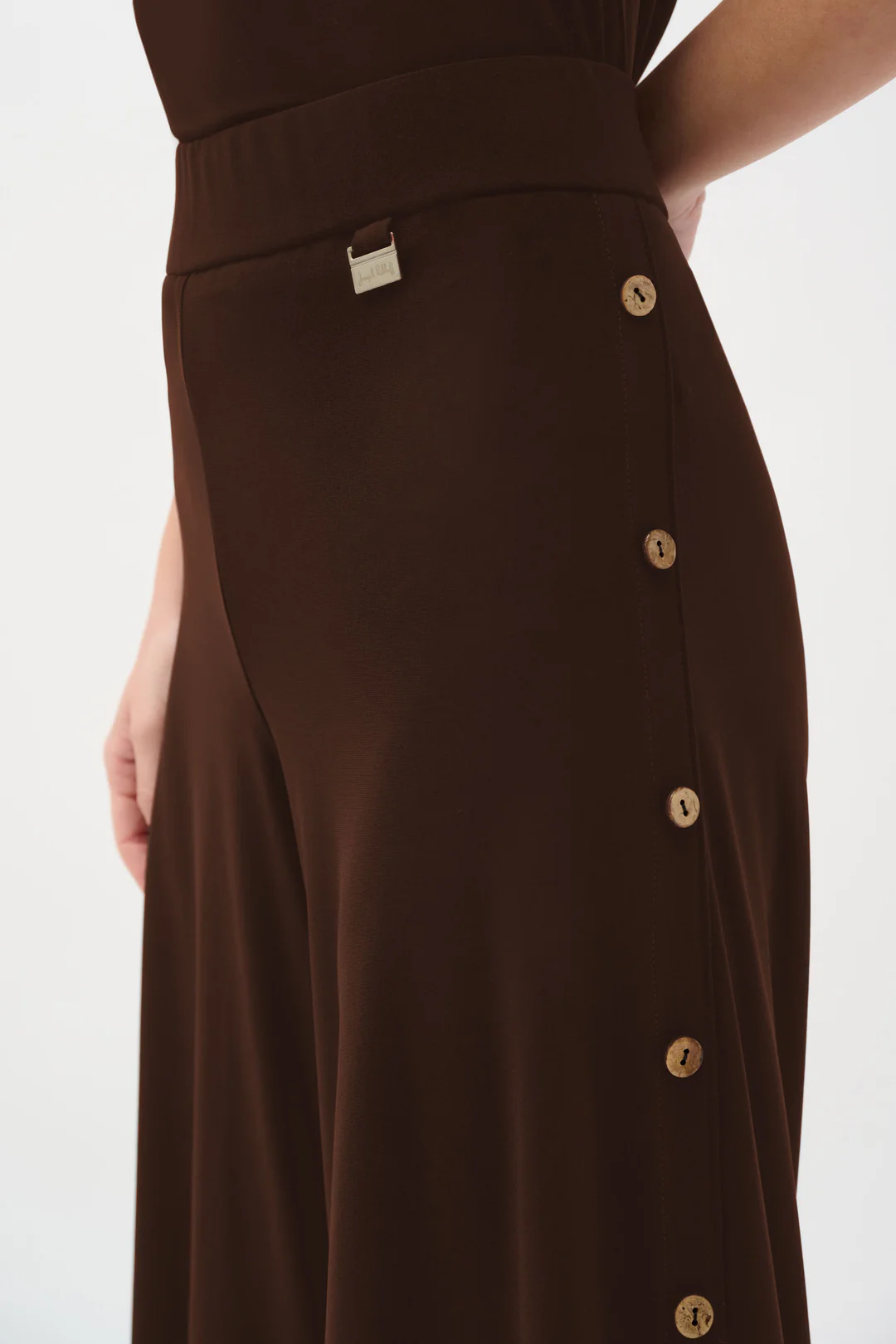 Silky Knit Wide Leg Culotte Pants