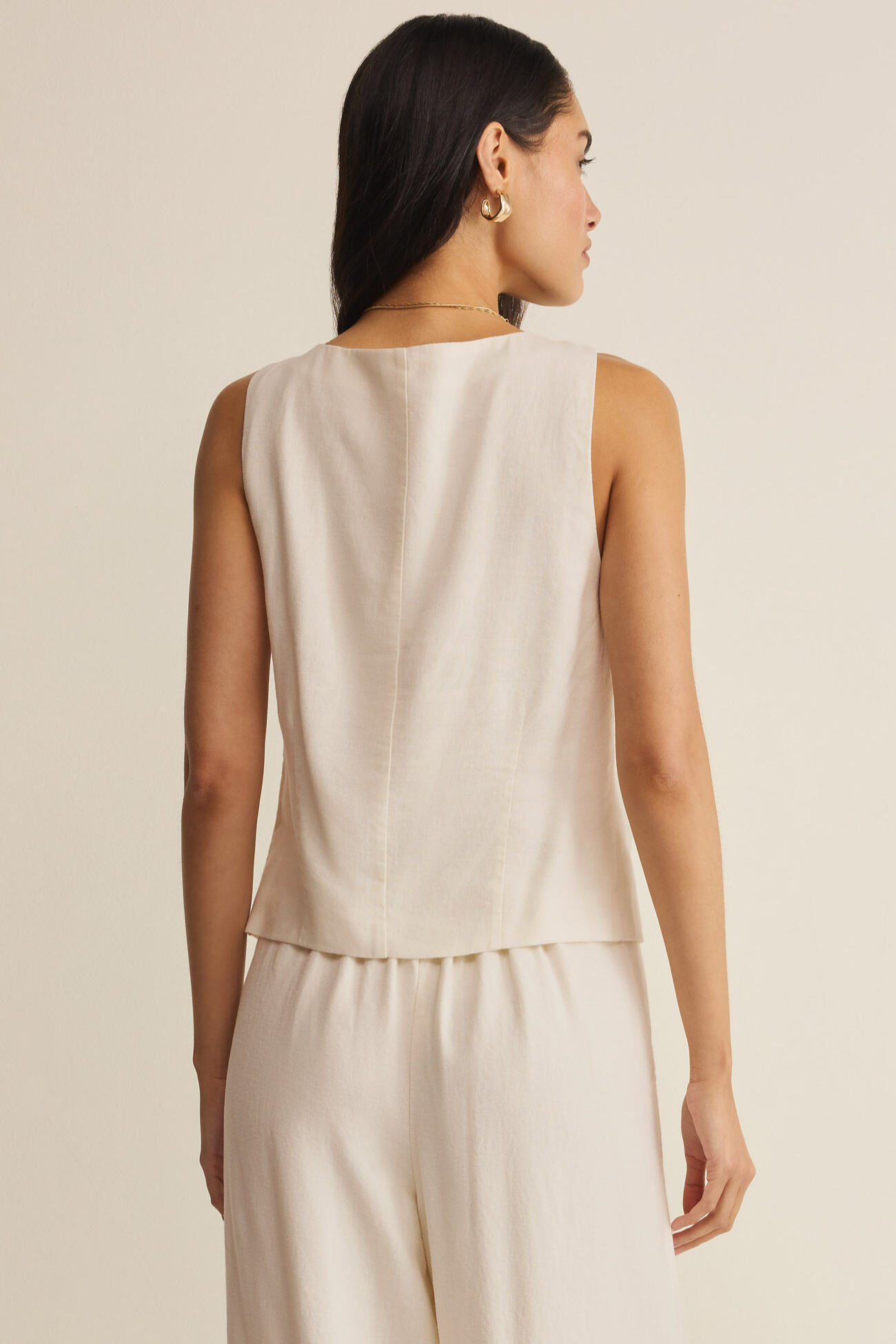 Roman Linen Vest