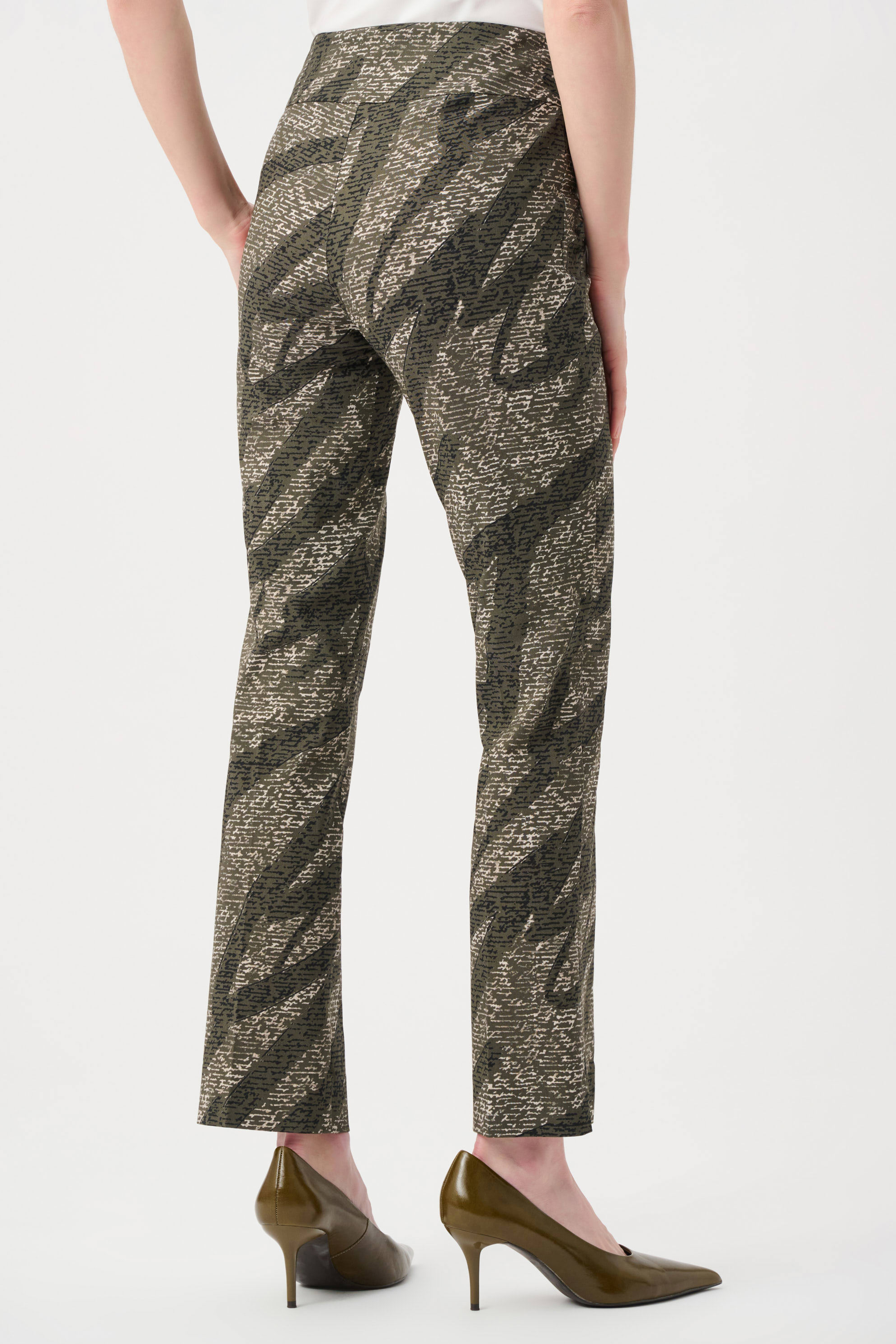 Millennium Abstract Print Pull-On Pants