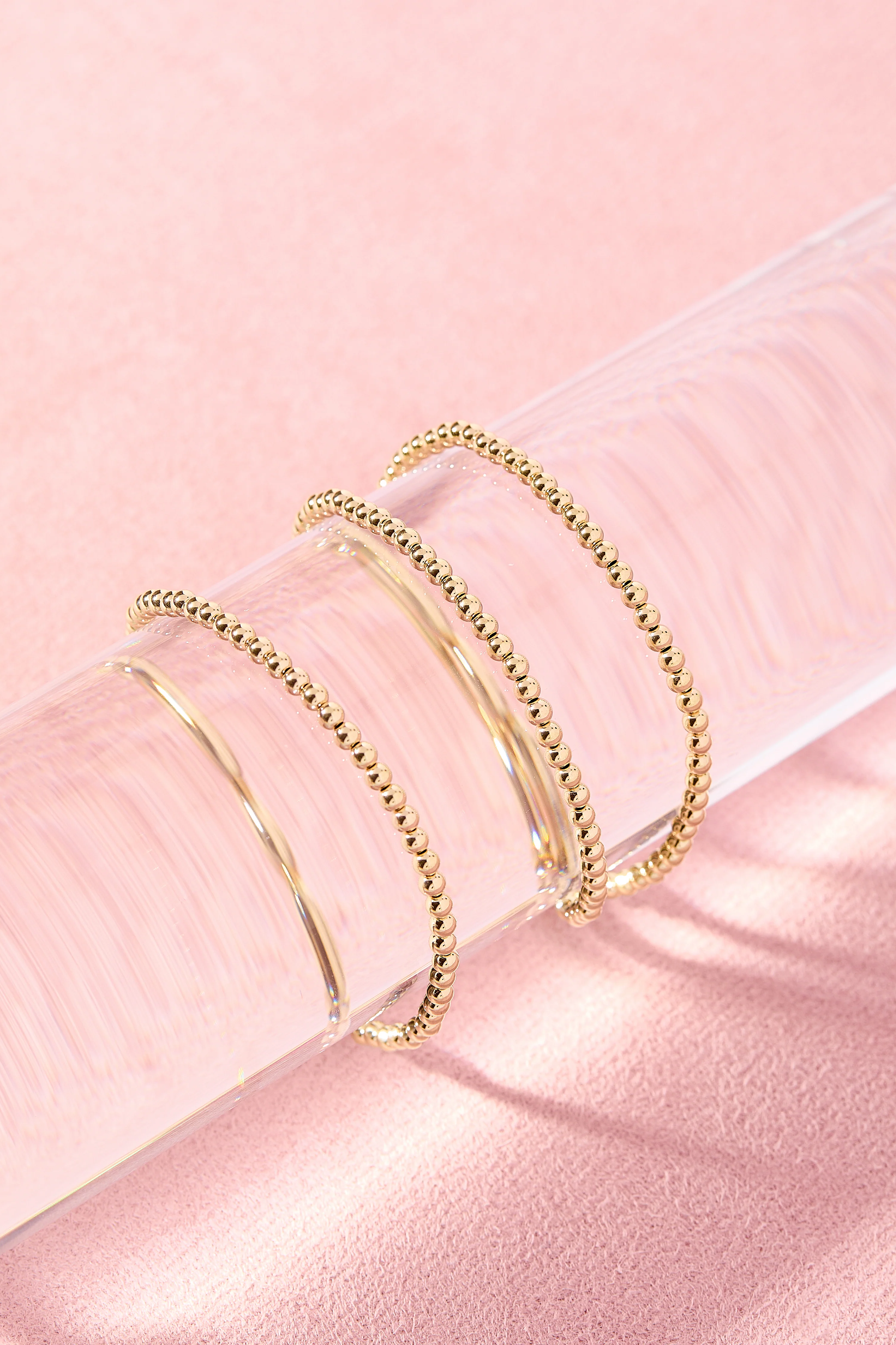 4MM Gold Beaded Bracelet