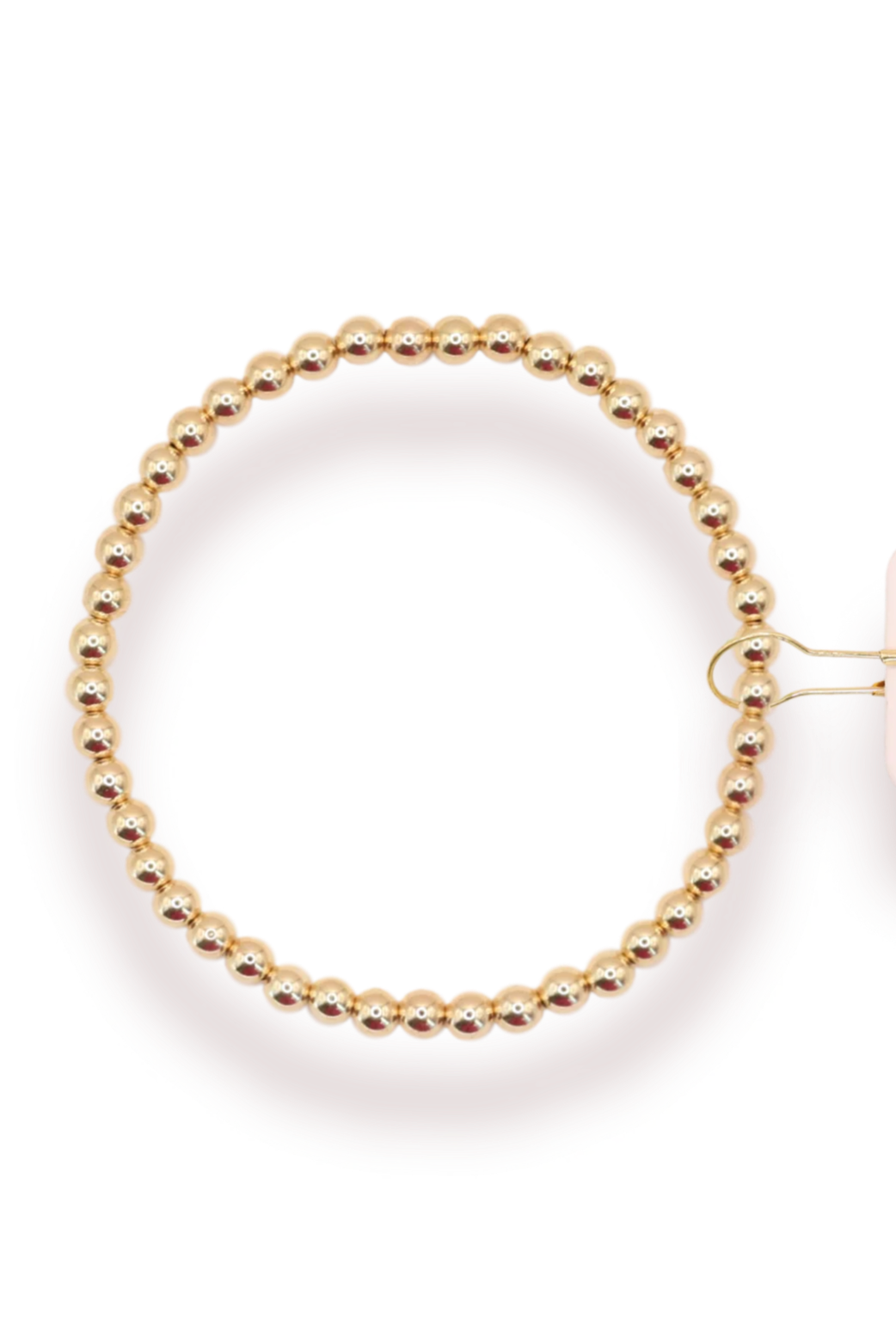 4MM Gold Beaded Bracelet