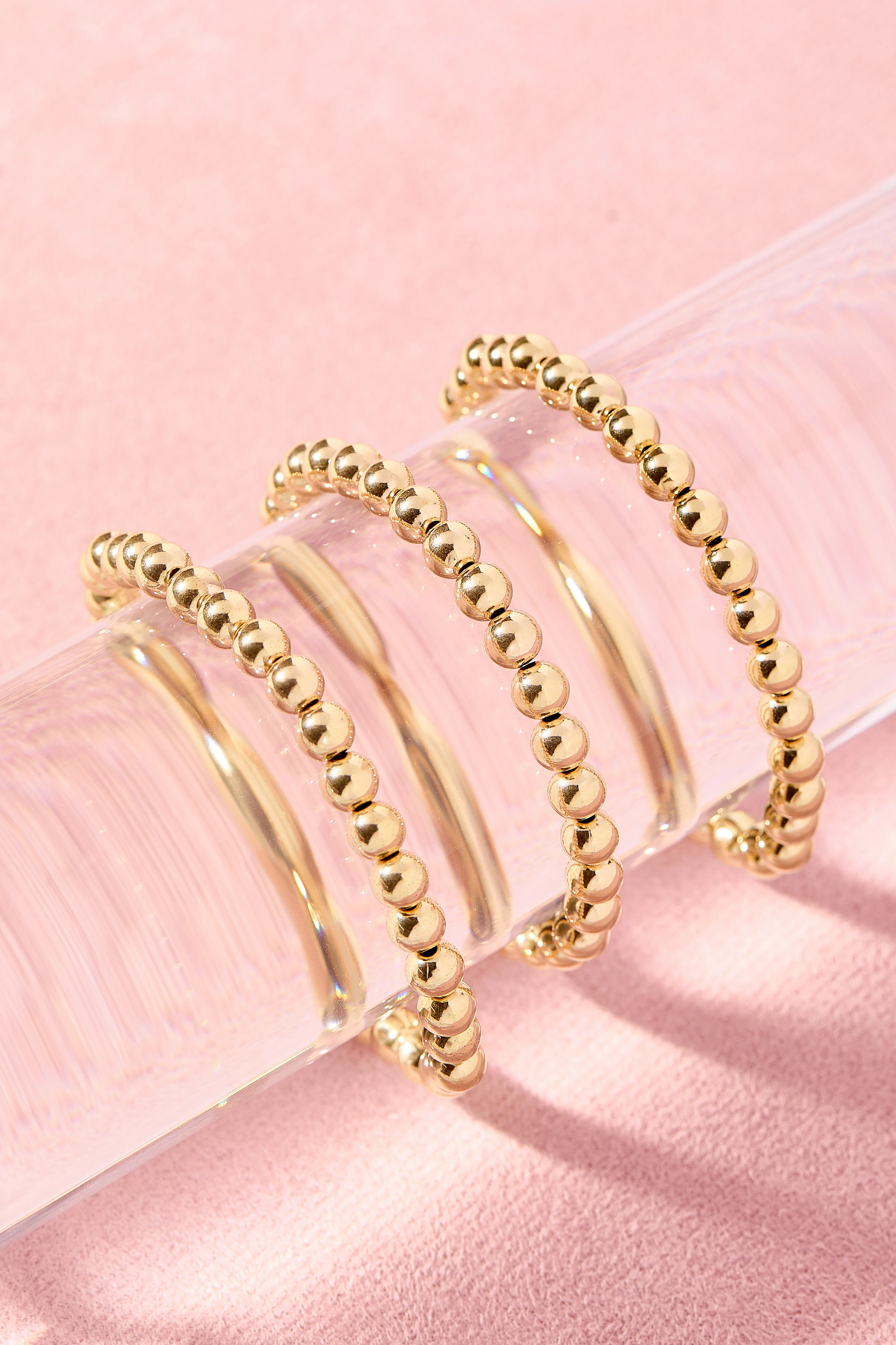 5MM Gold Beaded Bracelet