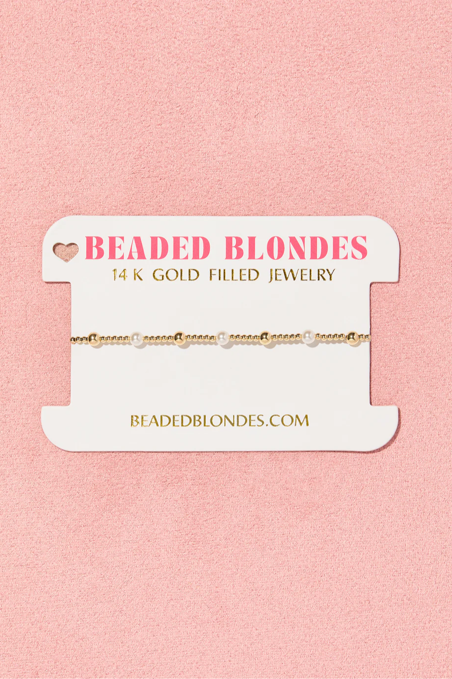 June Pearl + Gold Alternating Bracelet
