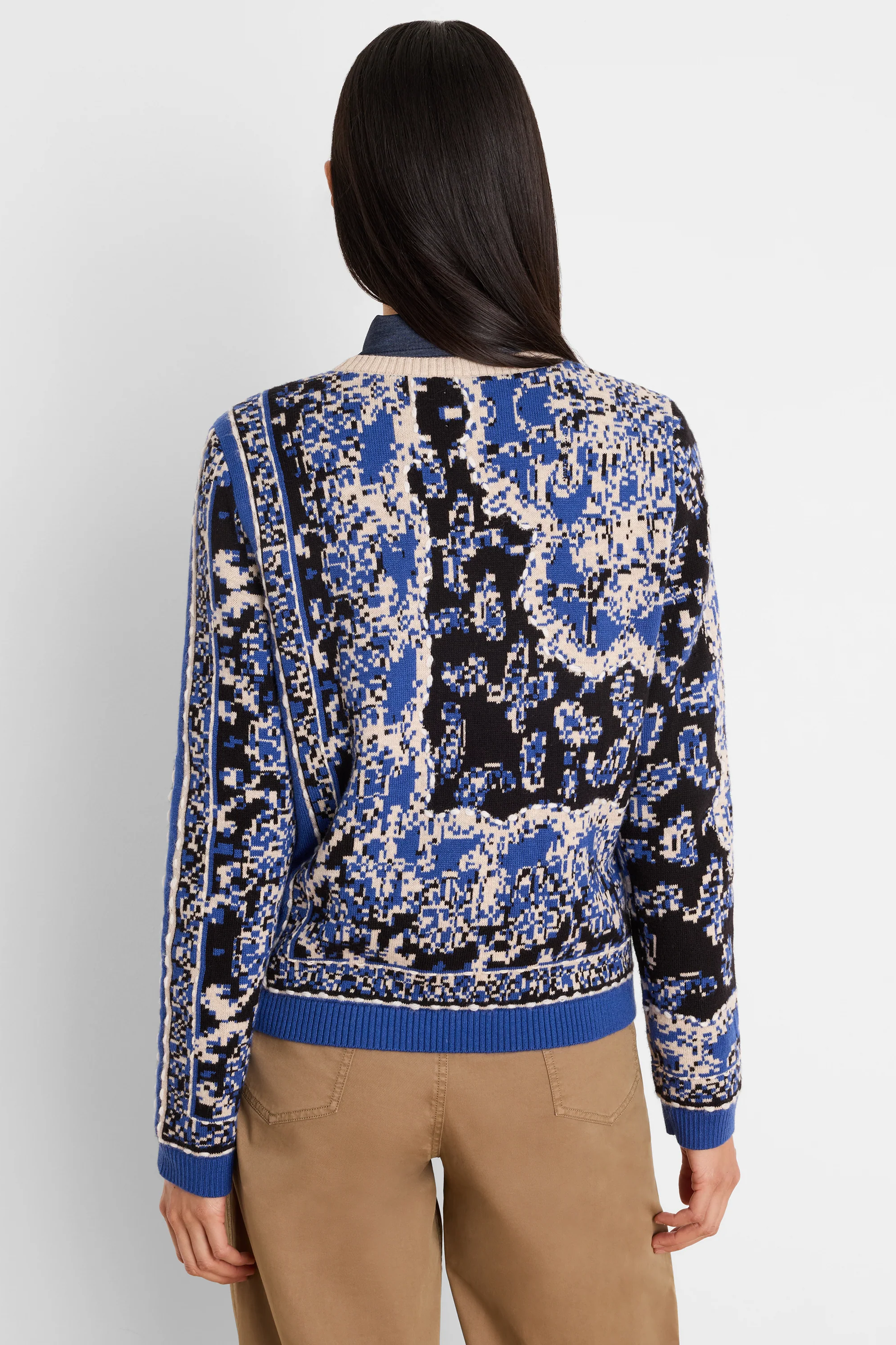 Bandana Jacquard Sweater