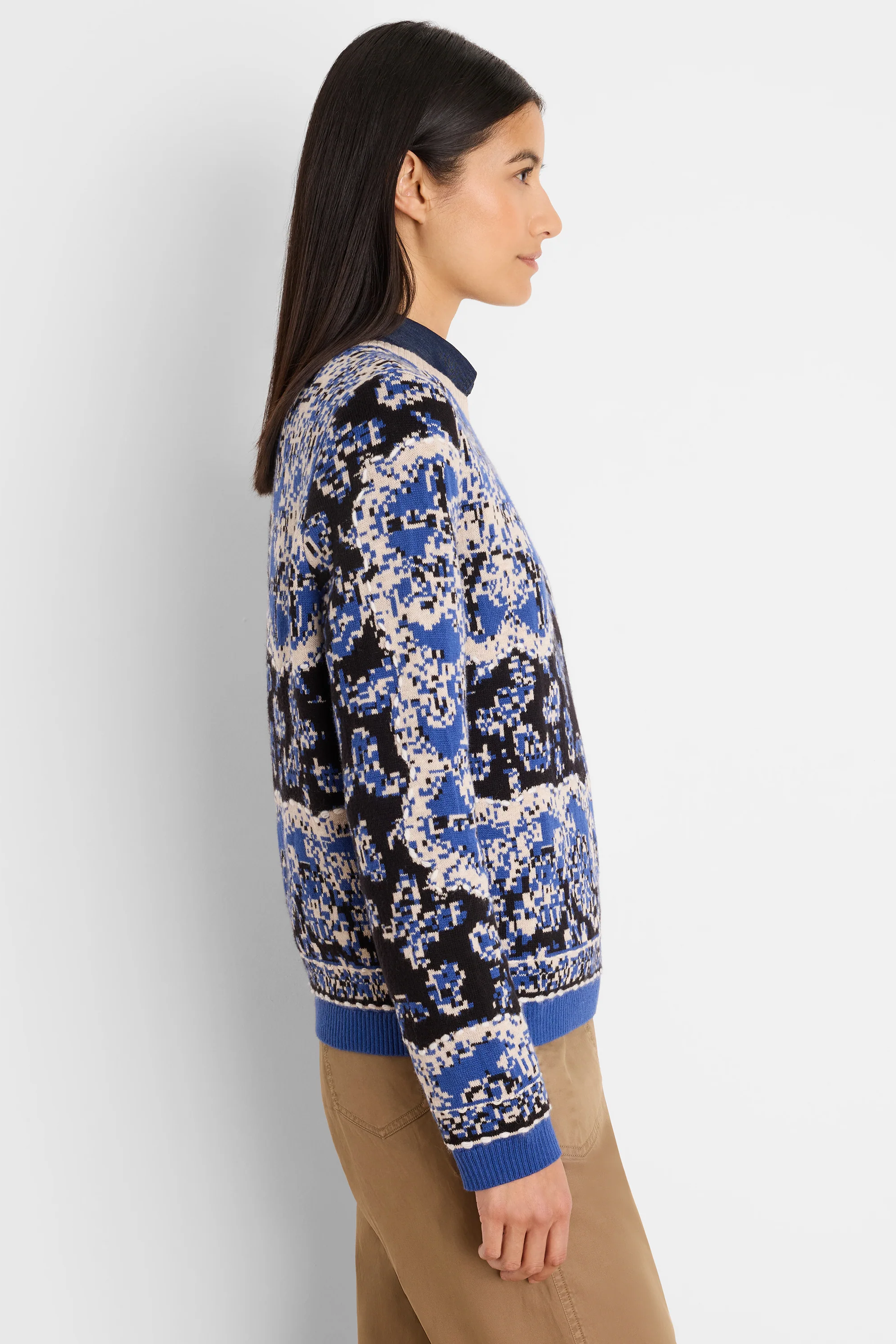 Bandana Jacquard Sweater