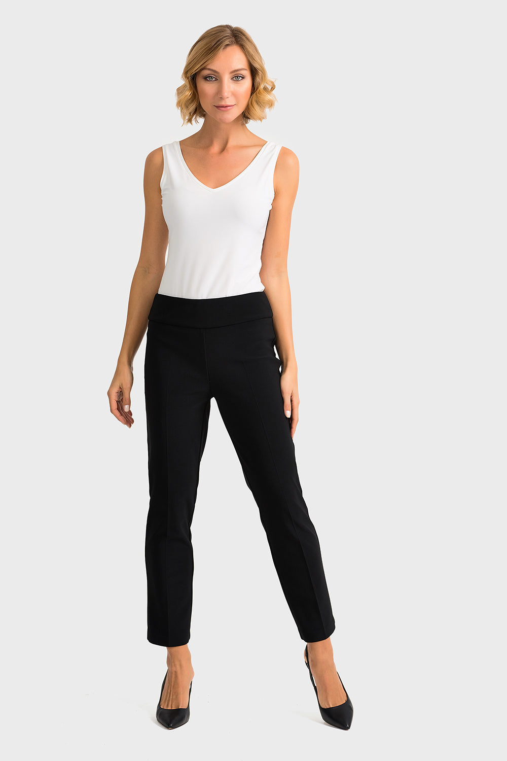 Joseph Ribkoff Black Classic Cropped Pant Style 181089