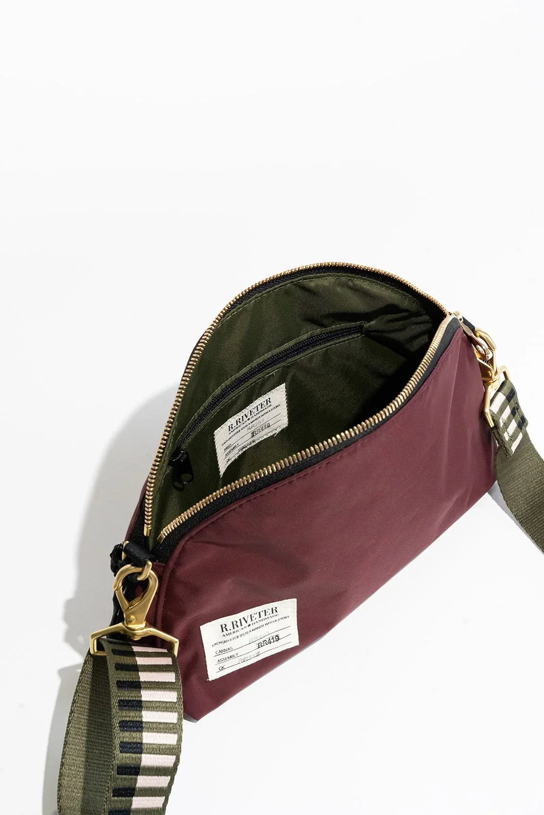 Hopper | Wine Nylon + Geo Webbed Strap