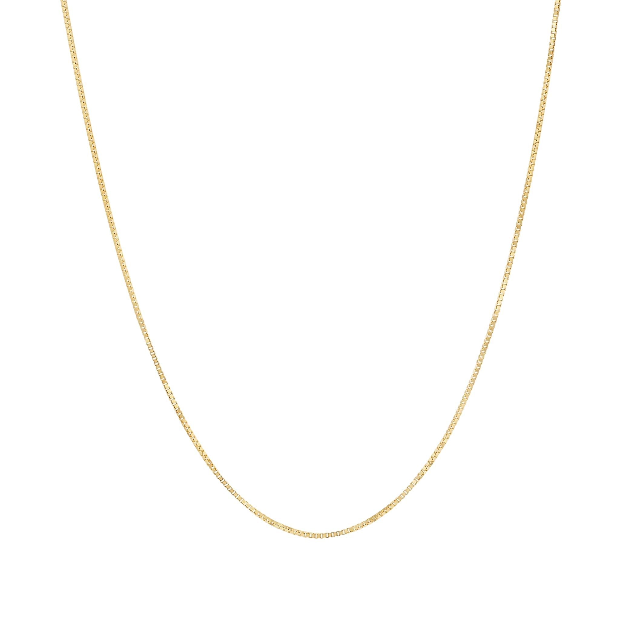 18K Gold-Filled Box Chain Necklace by Christina Greene at Shirley Shoppe