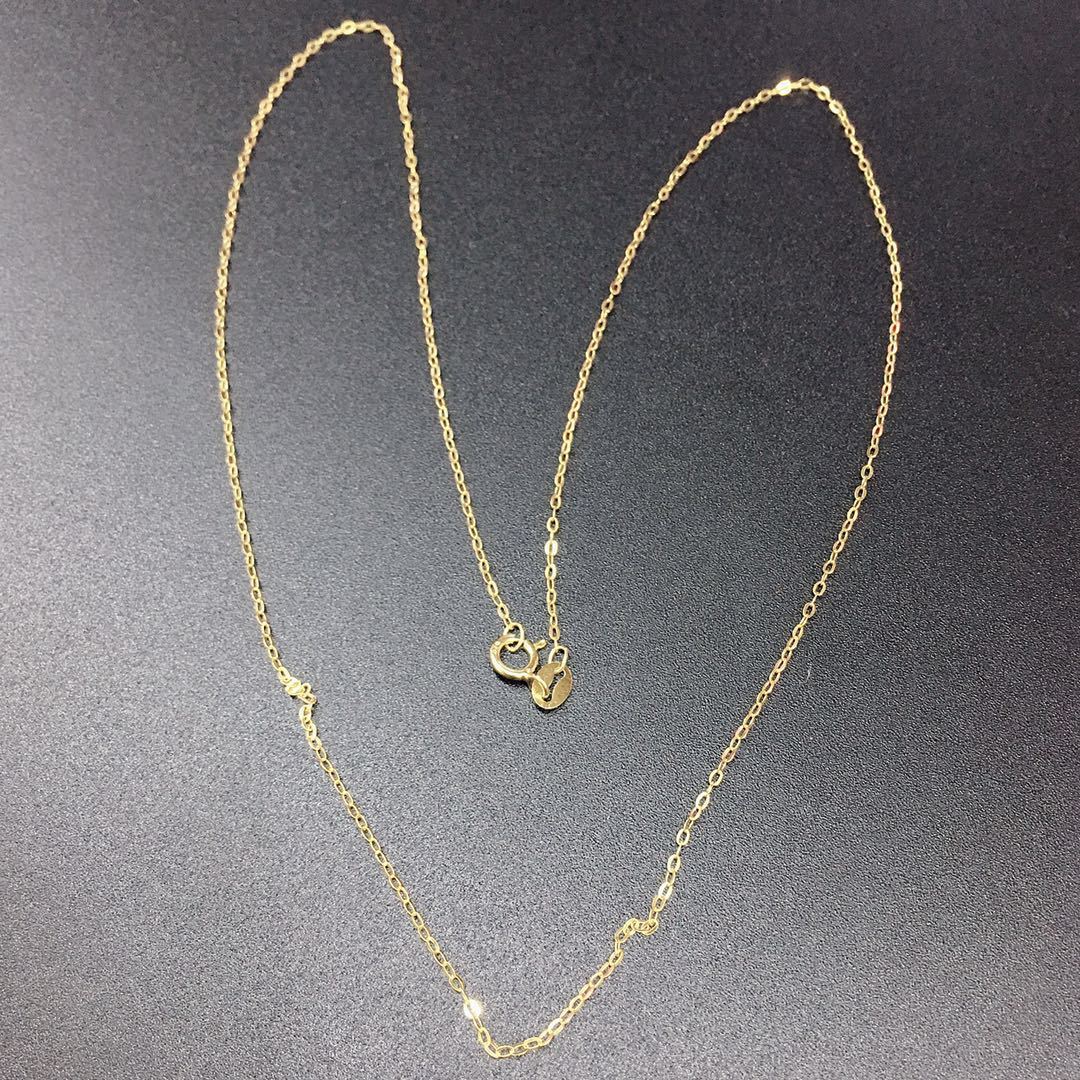Sterling Sier Calendered O-shaped Chain Rose Gold Plated Platinum Necklaces