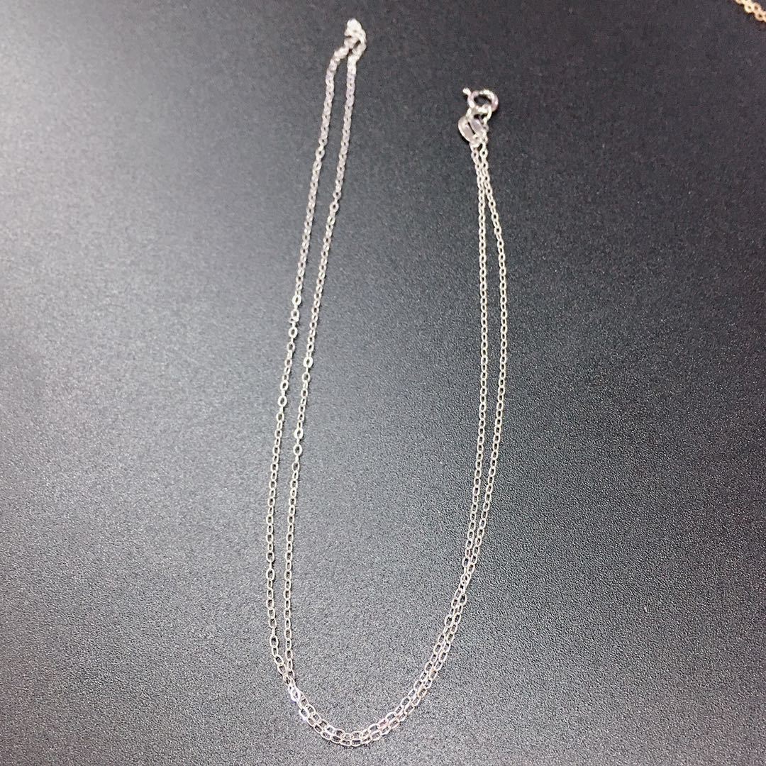 Sterling Sier Calendered O-shaped Chain Rose Gold Plated Platinum Necklaces