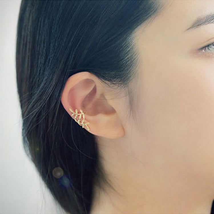 Leaf Temperament Female No Pierced Piercing Single Rings