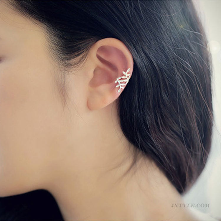 Leaf Temperament Female No Pierced Piercing Single Rings