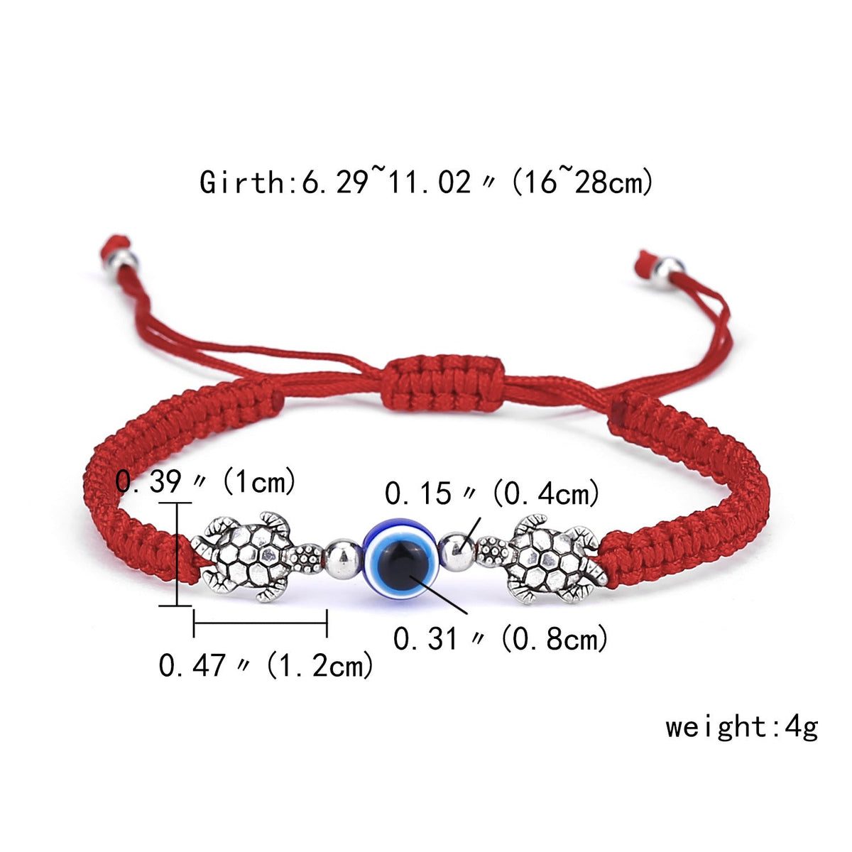Women's Blue Eyes Fashion Simple Palm Chain Artistic Adjustable Carrying Bracelet
