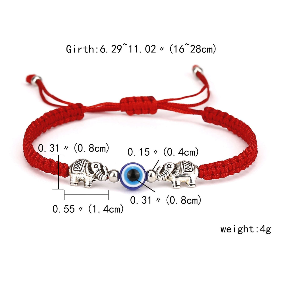 Women's Blue Eyes Fashion Simple Palm Chain Artistic Adjustable Carrying Bracelet
