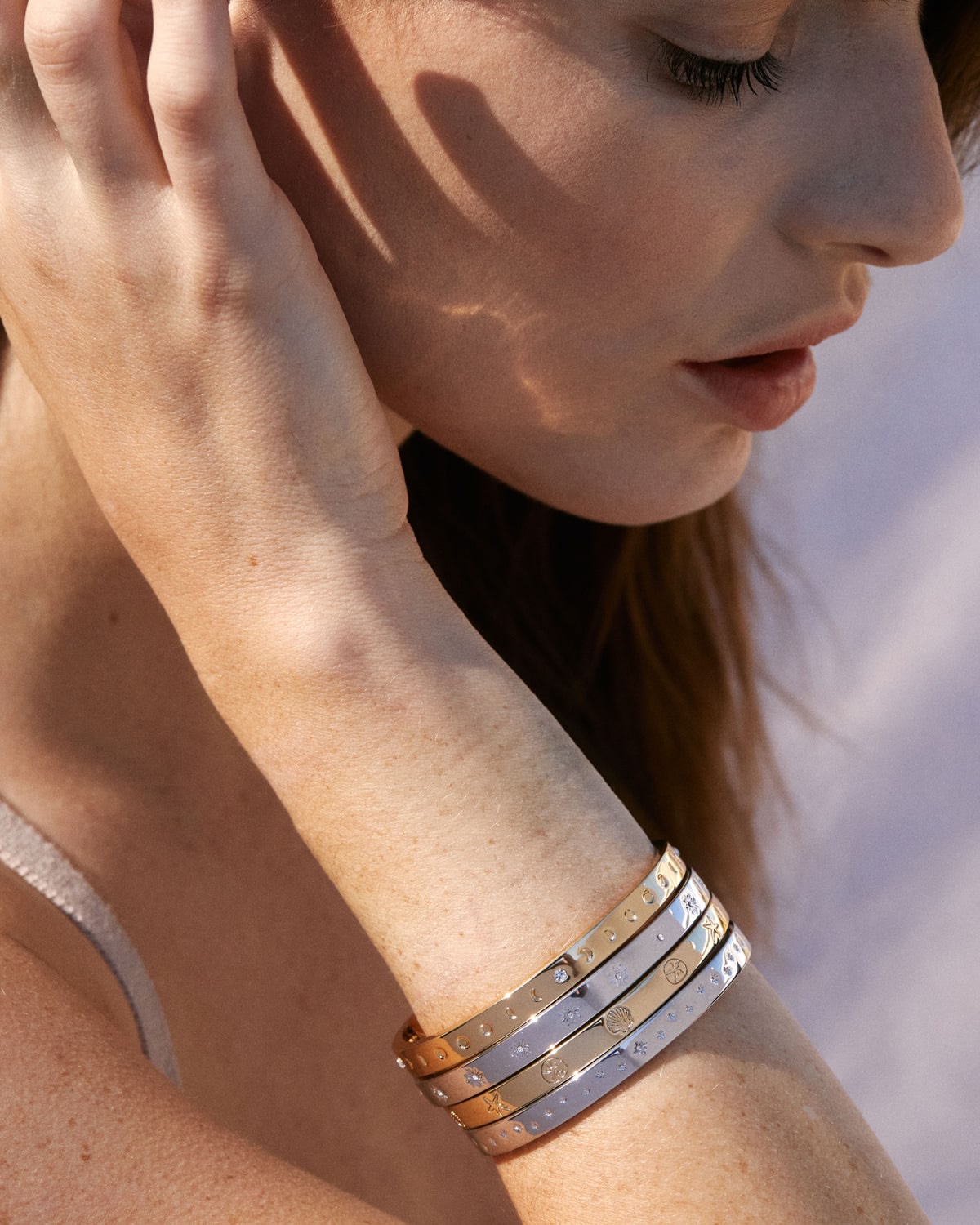 Sea Seeker Hinged Bracelet