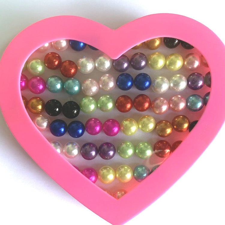 Korean Fashion Natural Imitation Pearl Ear Pairs Of Peach Hearts Stud Earrings