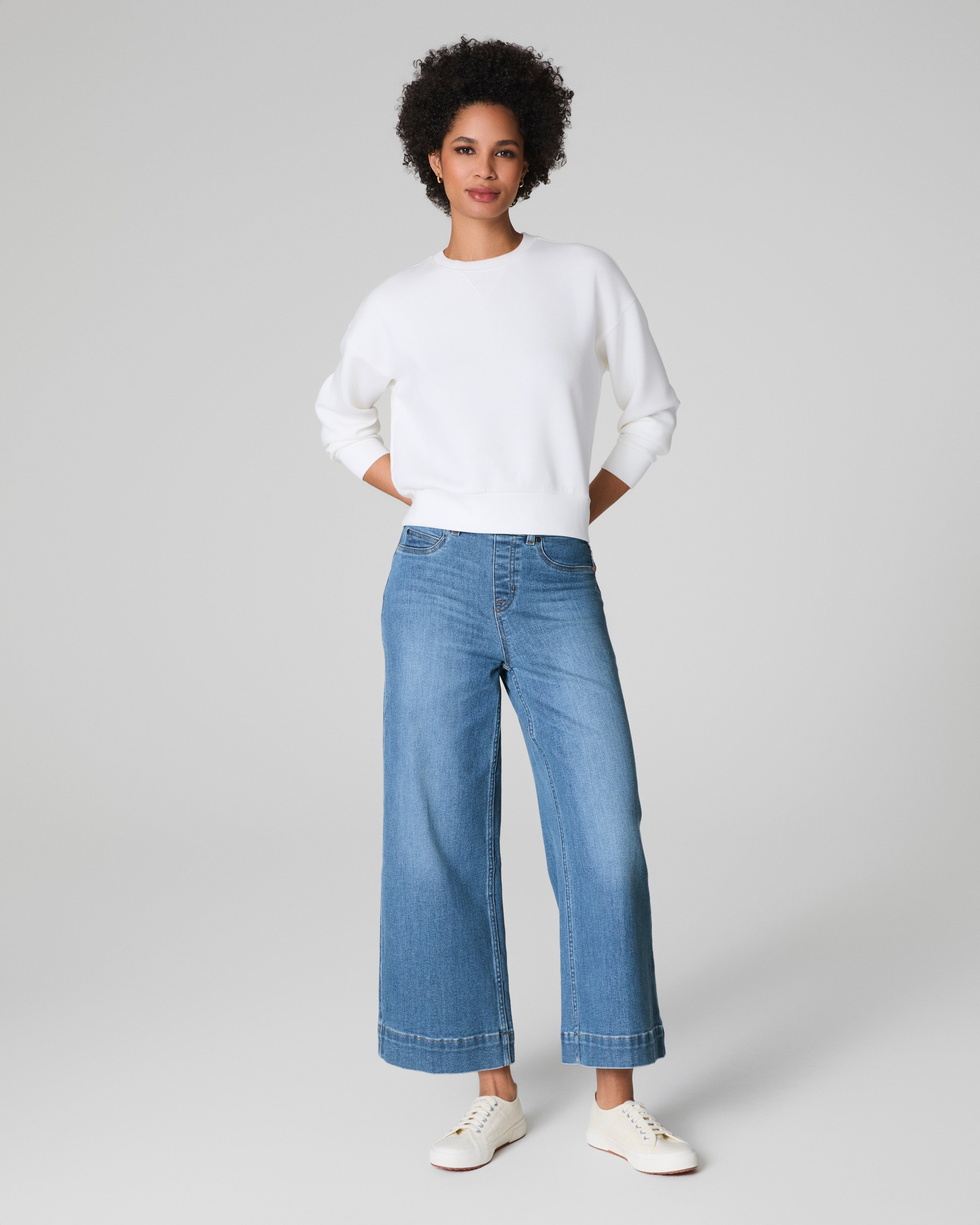 SPANXshape™ Original EveryWear Cropped Wide Leg Jeans