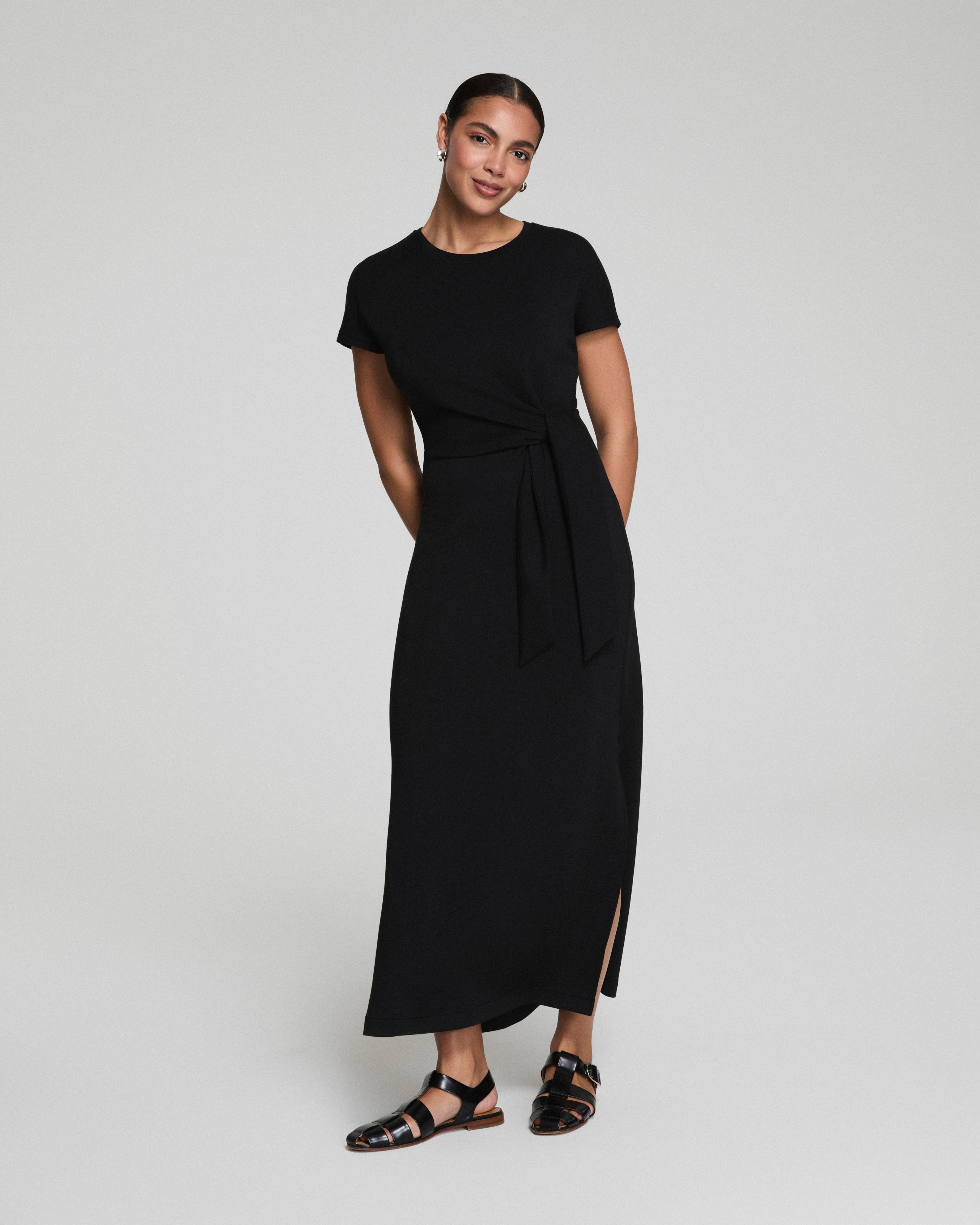 SPANX® AirEssentials Tie-Waist Maxi Dress | Very Black