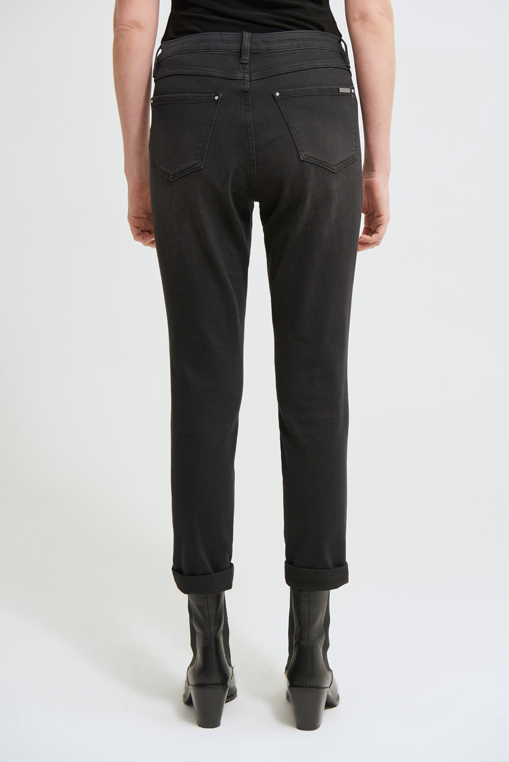 Joseph Ribkoff Charcoal/Dark Grey Cropped Jeans Style 213966