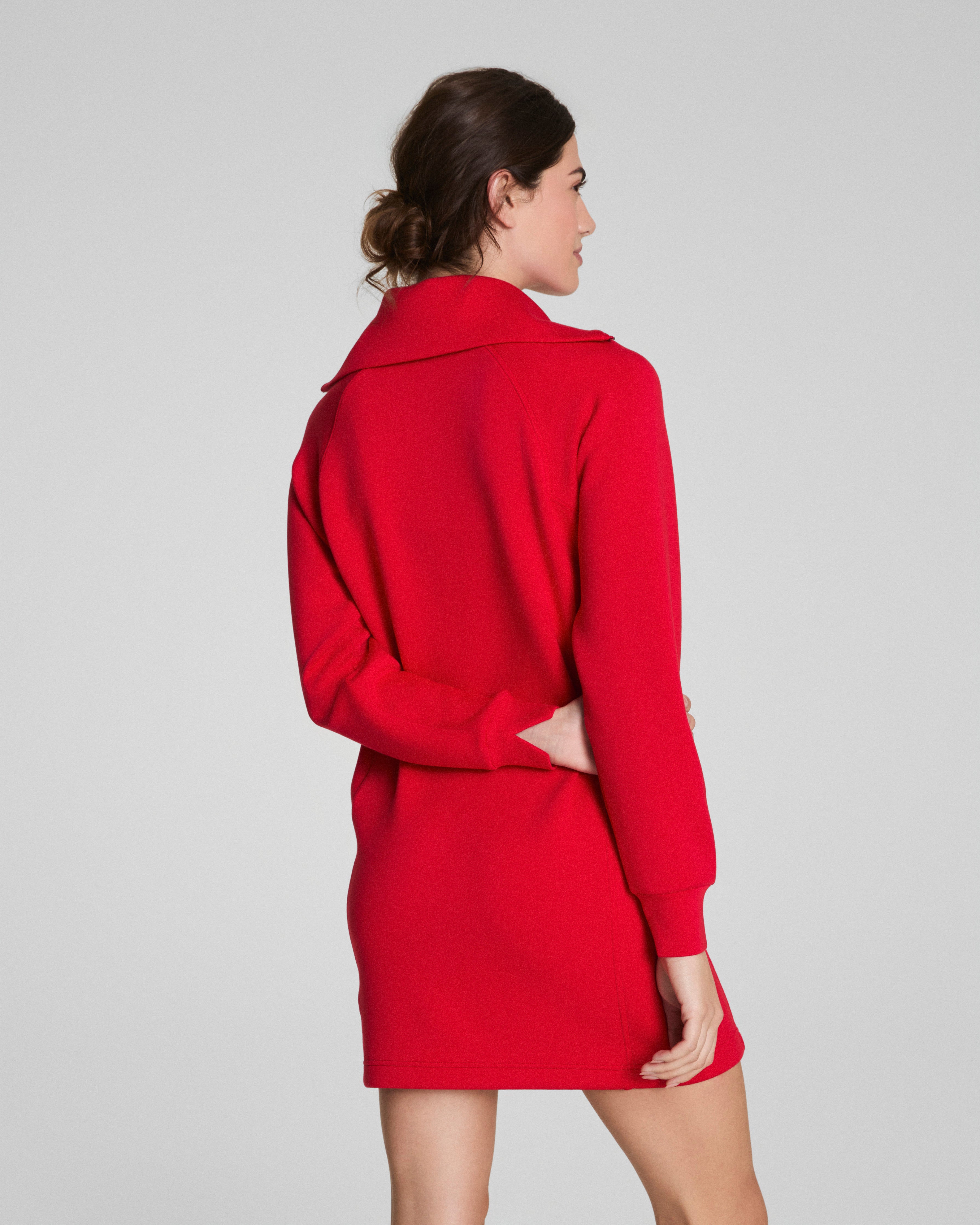 SPANX AirEssentials® Half Zip Dress | SPANX® Red