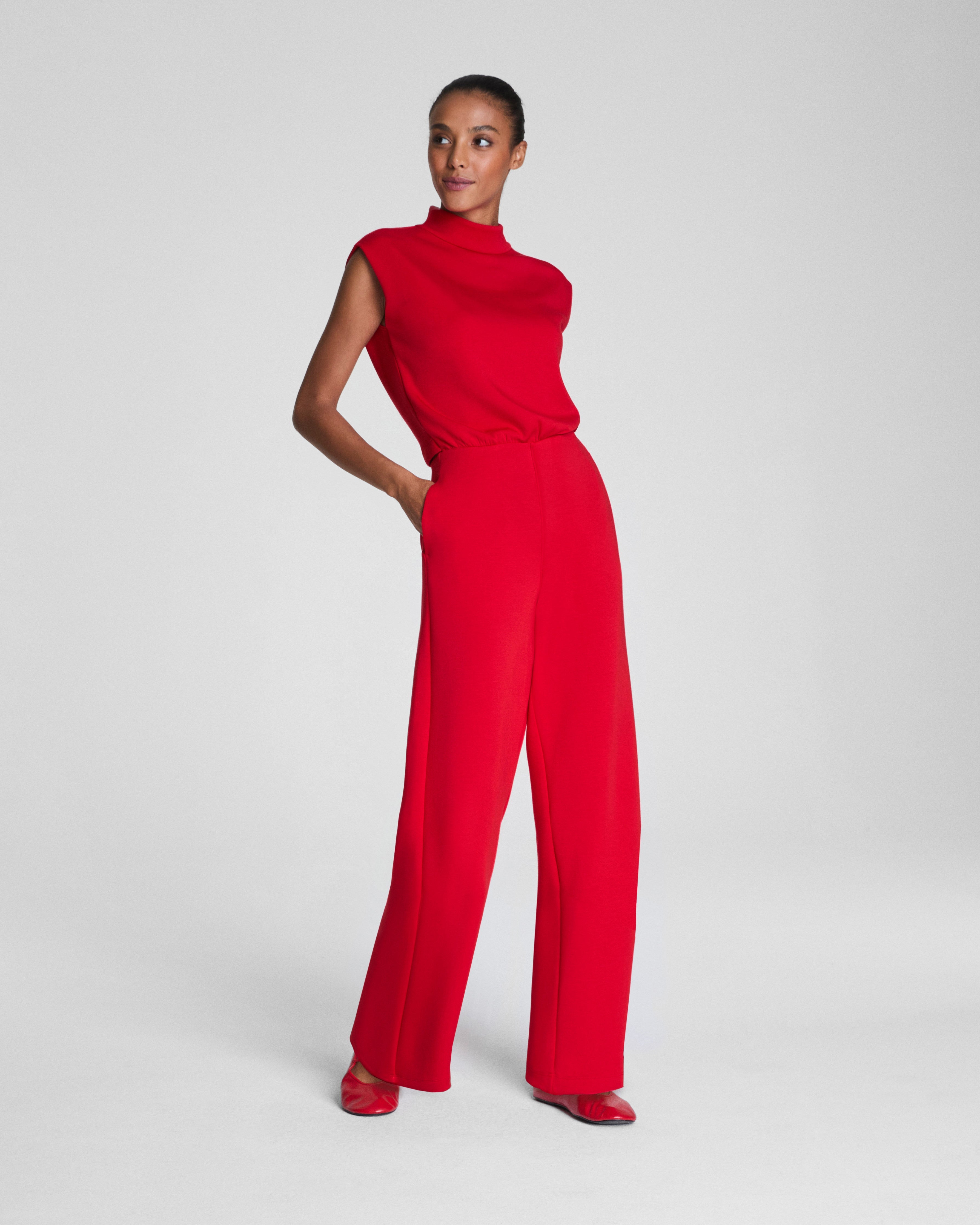 SPANX AirEssentials® Mockneck Jumpsuit | SPANX® Red