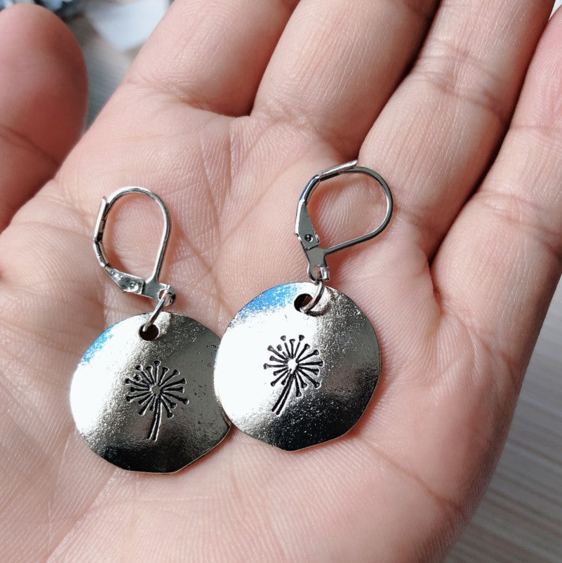 Women's Personalized Fashion Simple Retro Dandelion Earrings