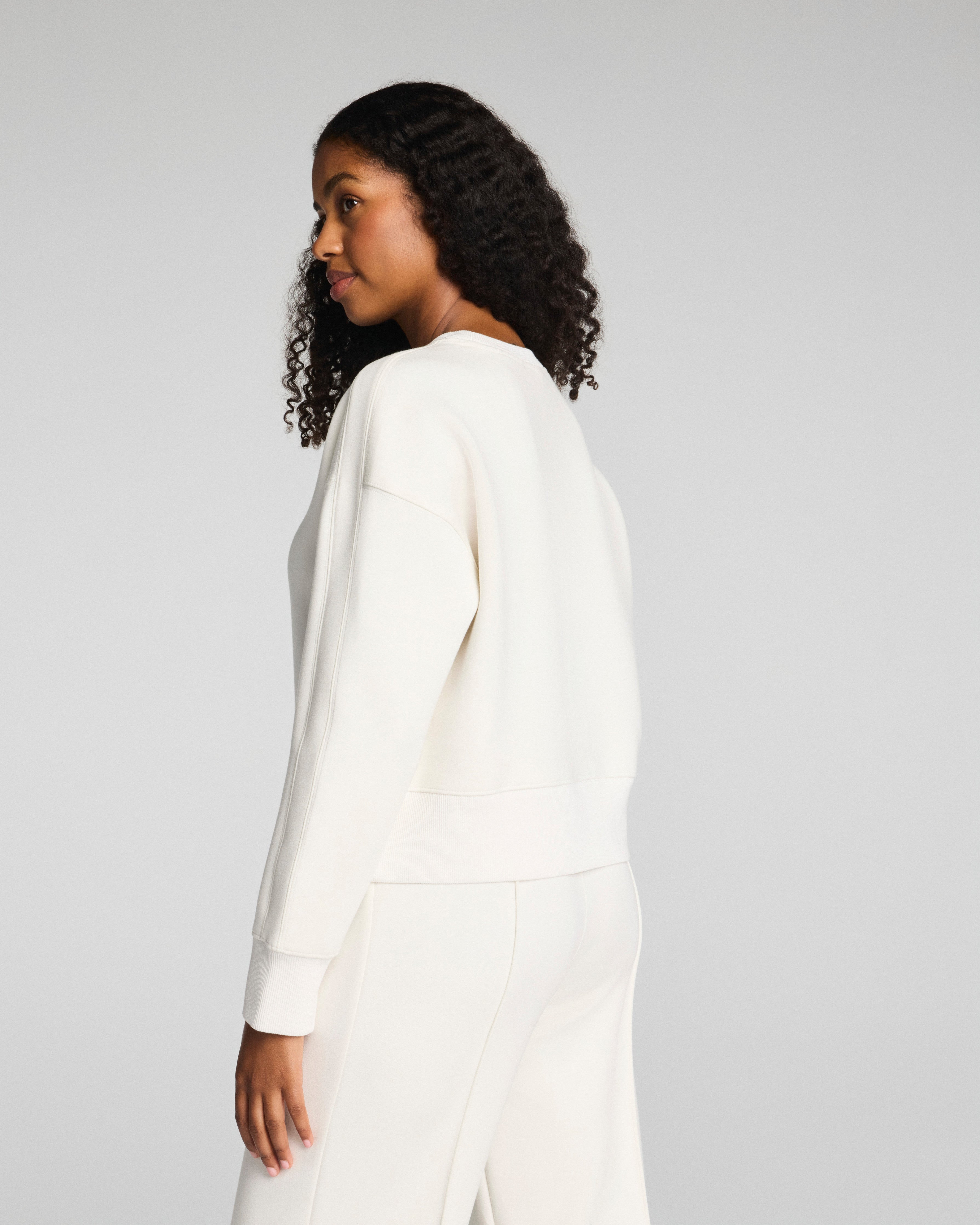 SPANX AirEssentials® Luxe Crewneck Long Sleeve Top | Ivory